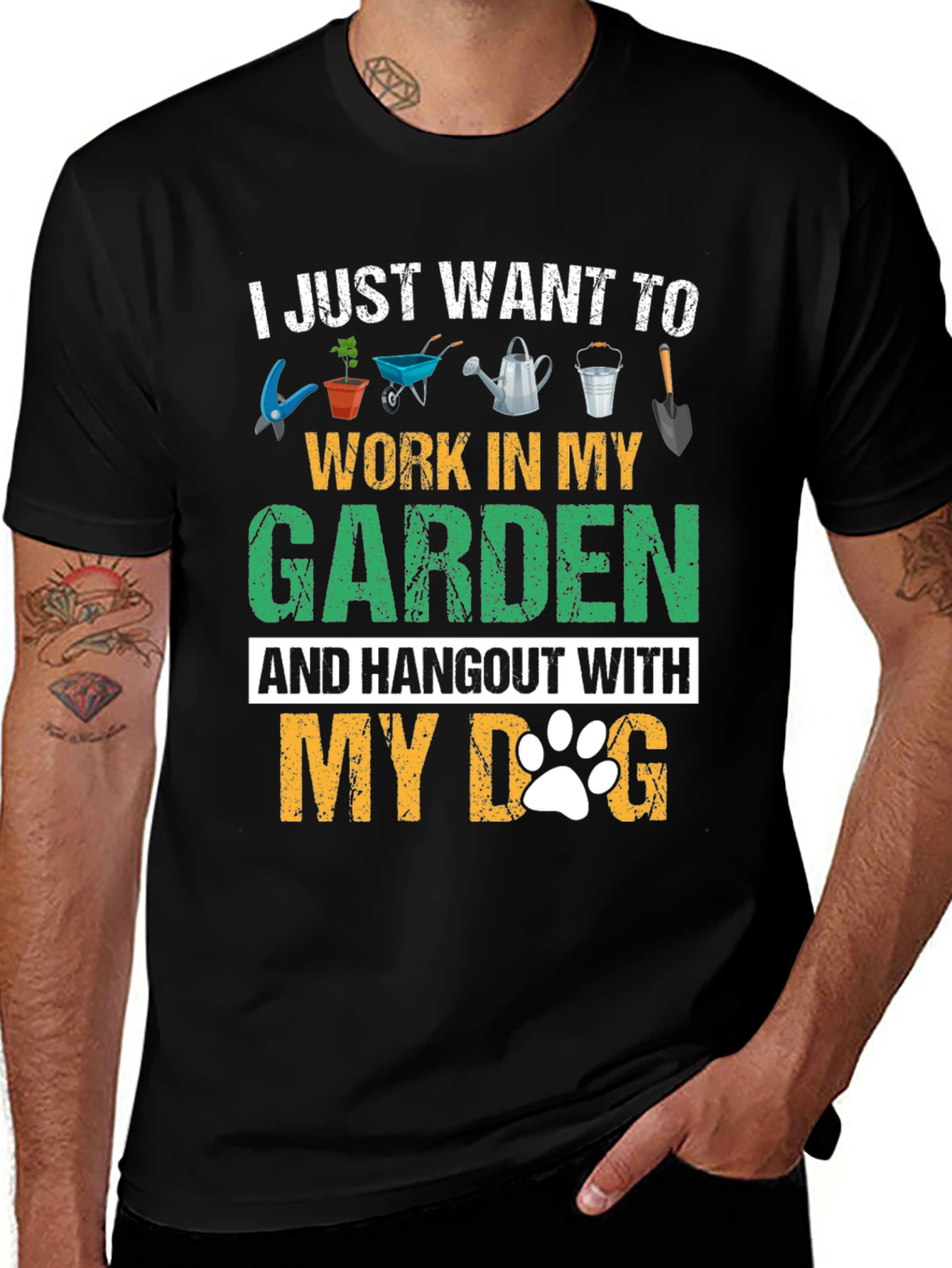 Gardening & Dog Lover T-Shirt