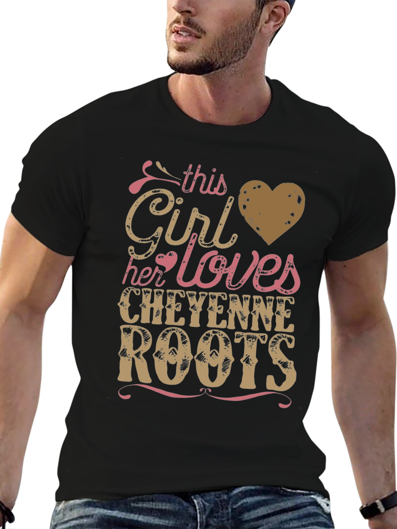 Cheyenne Roots Graphic Tee - Black Unisex Shirt