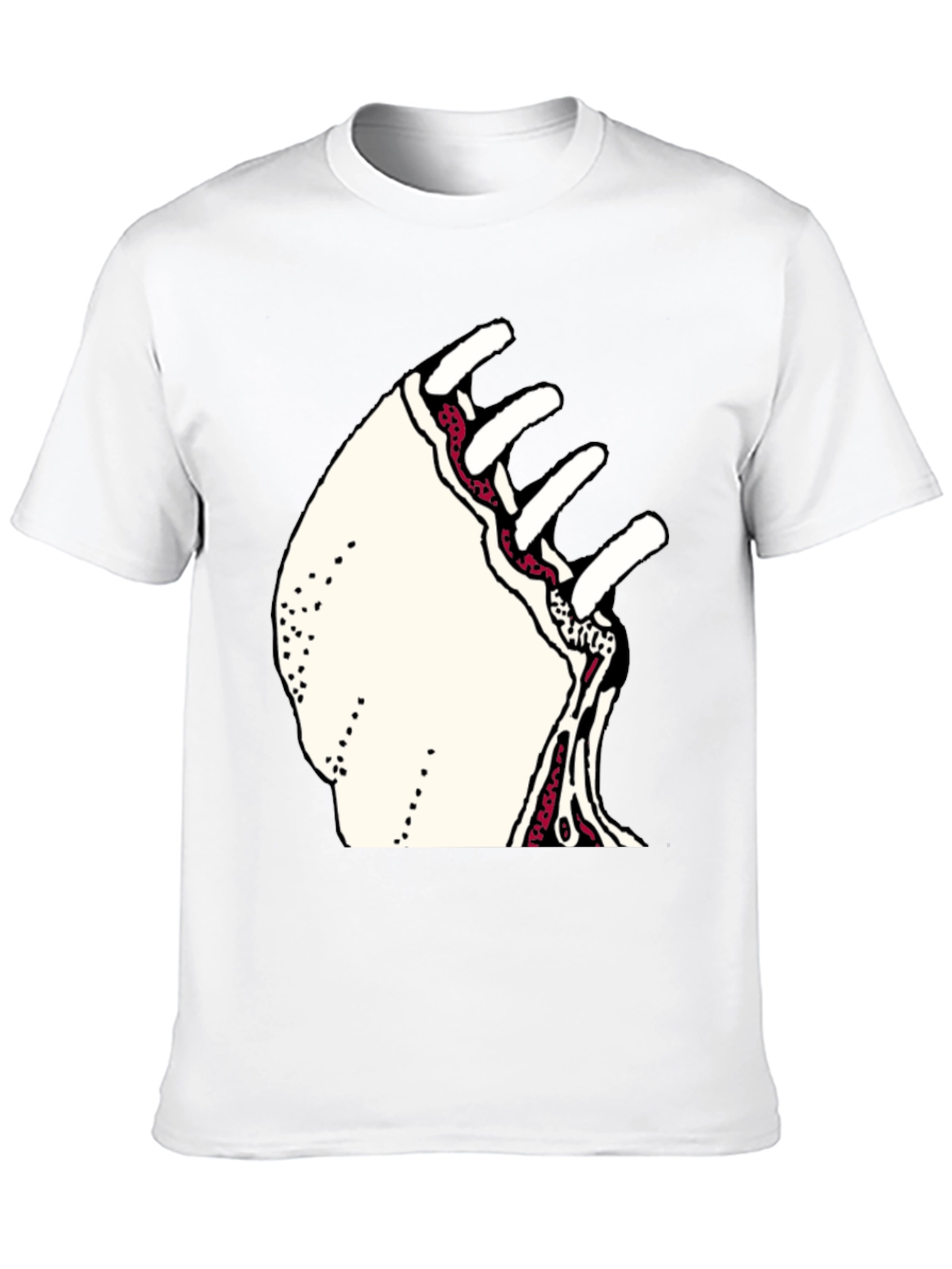 Unique Graphic Print Crew Neck T-Shirt