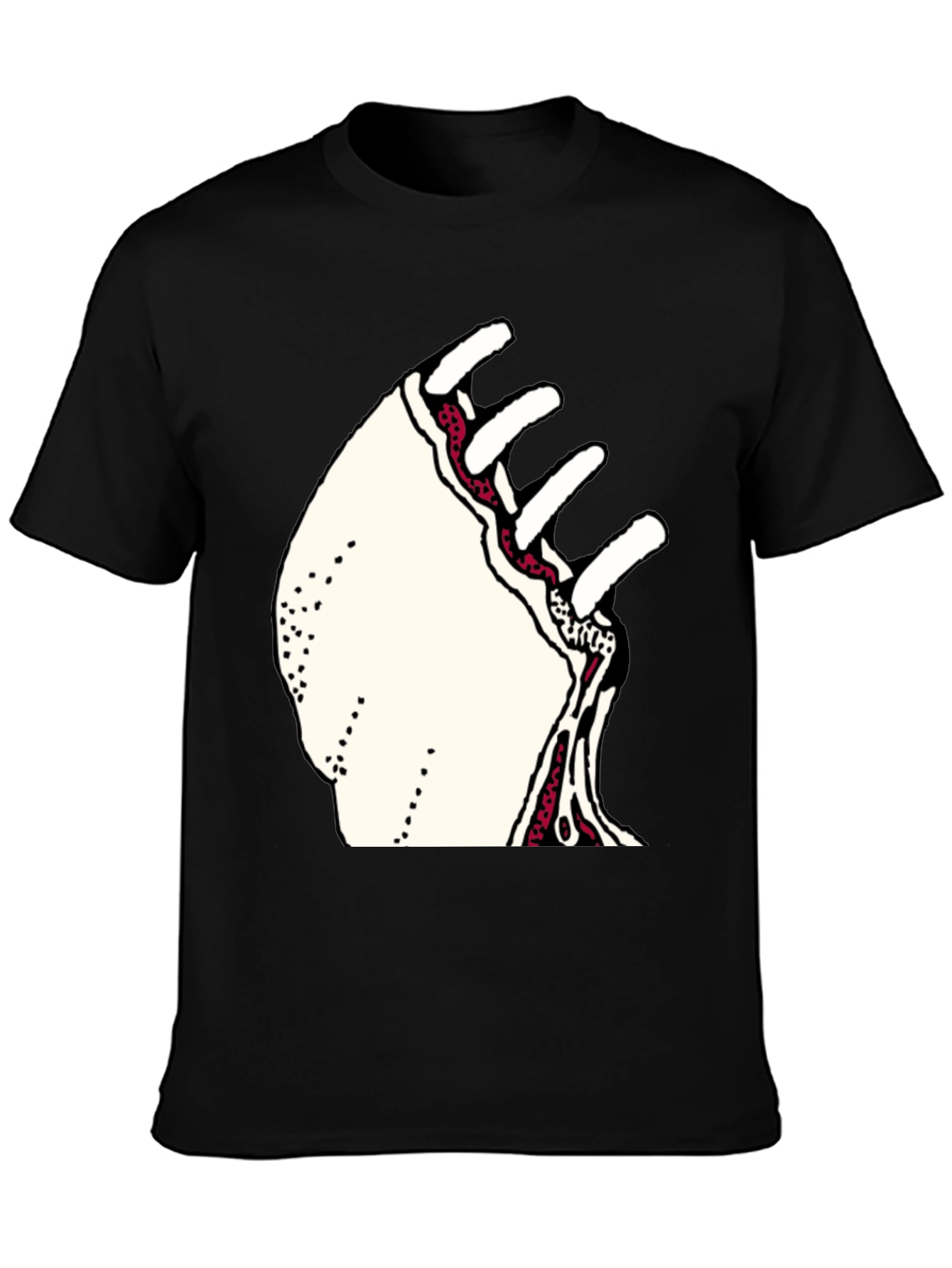Unique Graphic Print Crew Neck T-Shirt