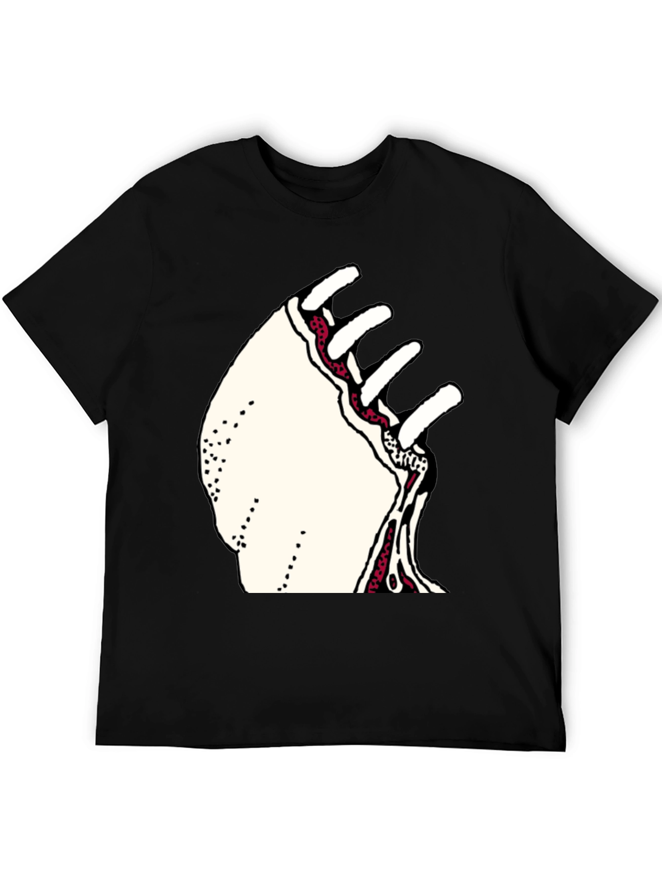 Unique Graphic Print Crew Neck T-Shirt