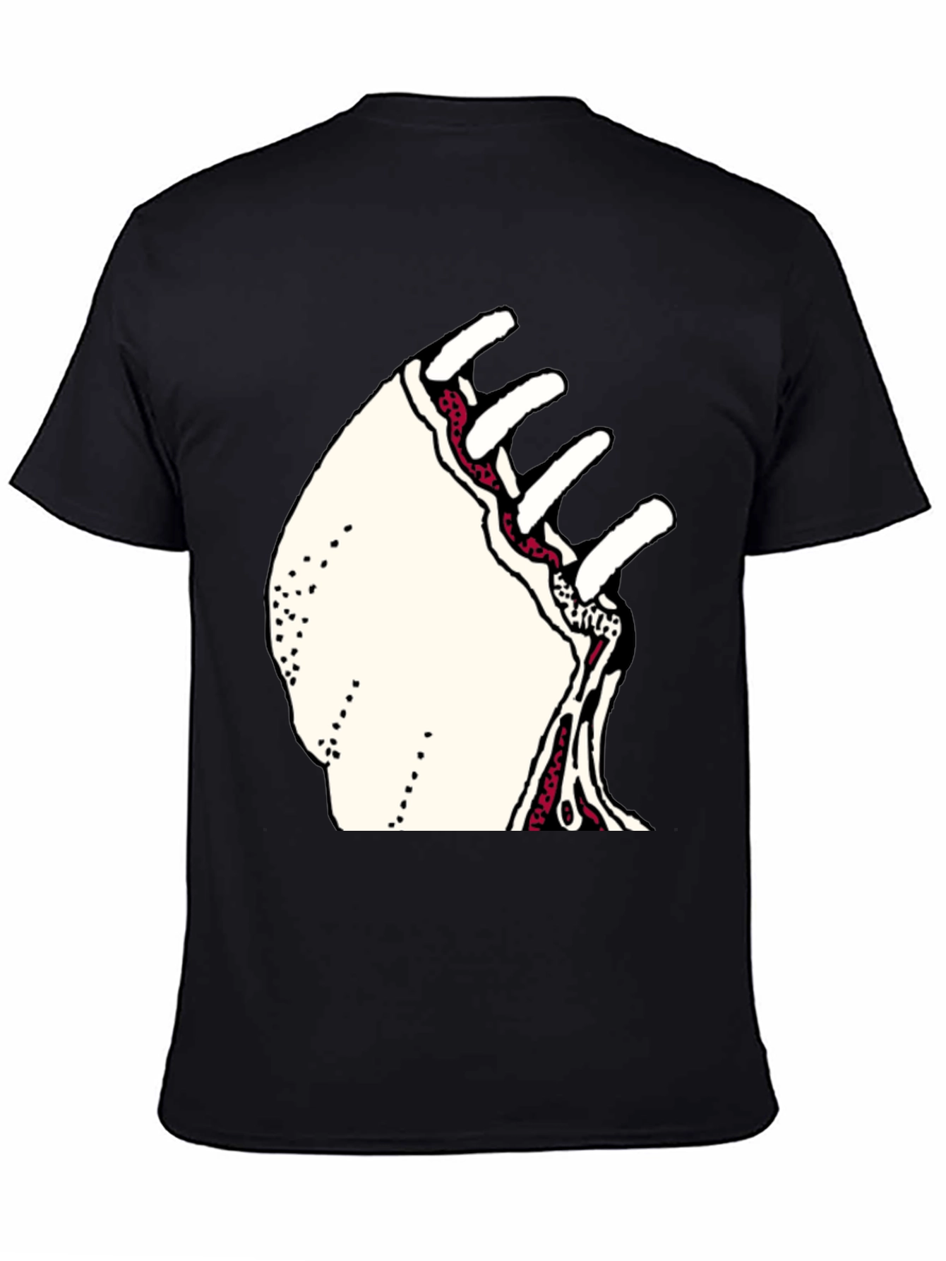 Unique Graphic Print Crew Neck T-Shirt
