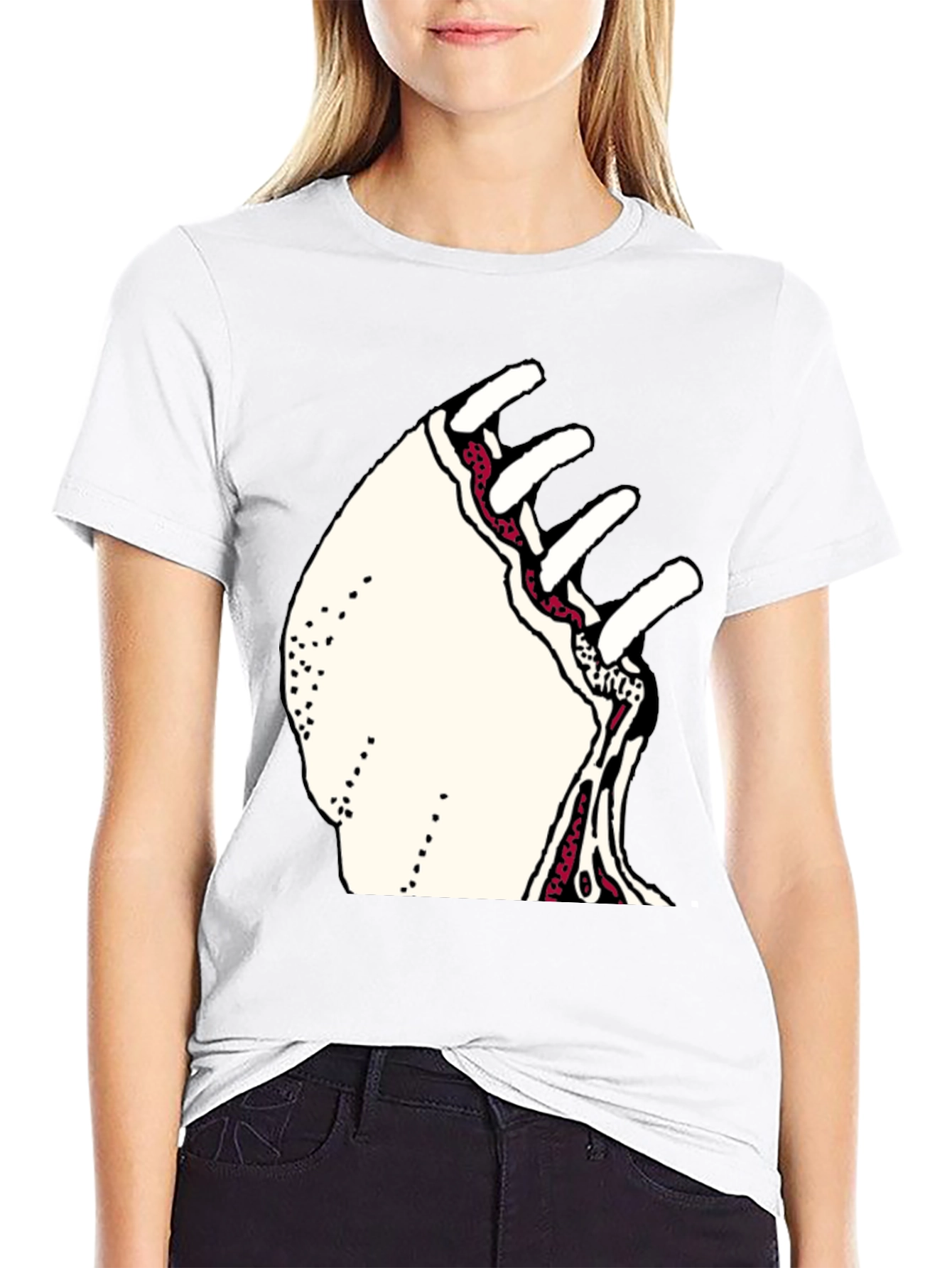 Unique Graphic Print Crew Neck T-Shirt