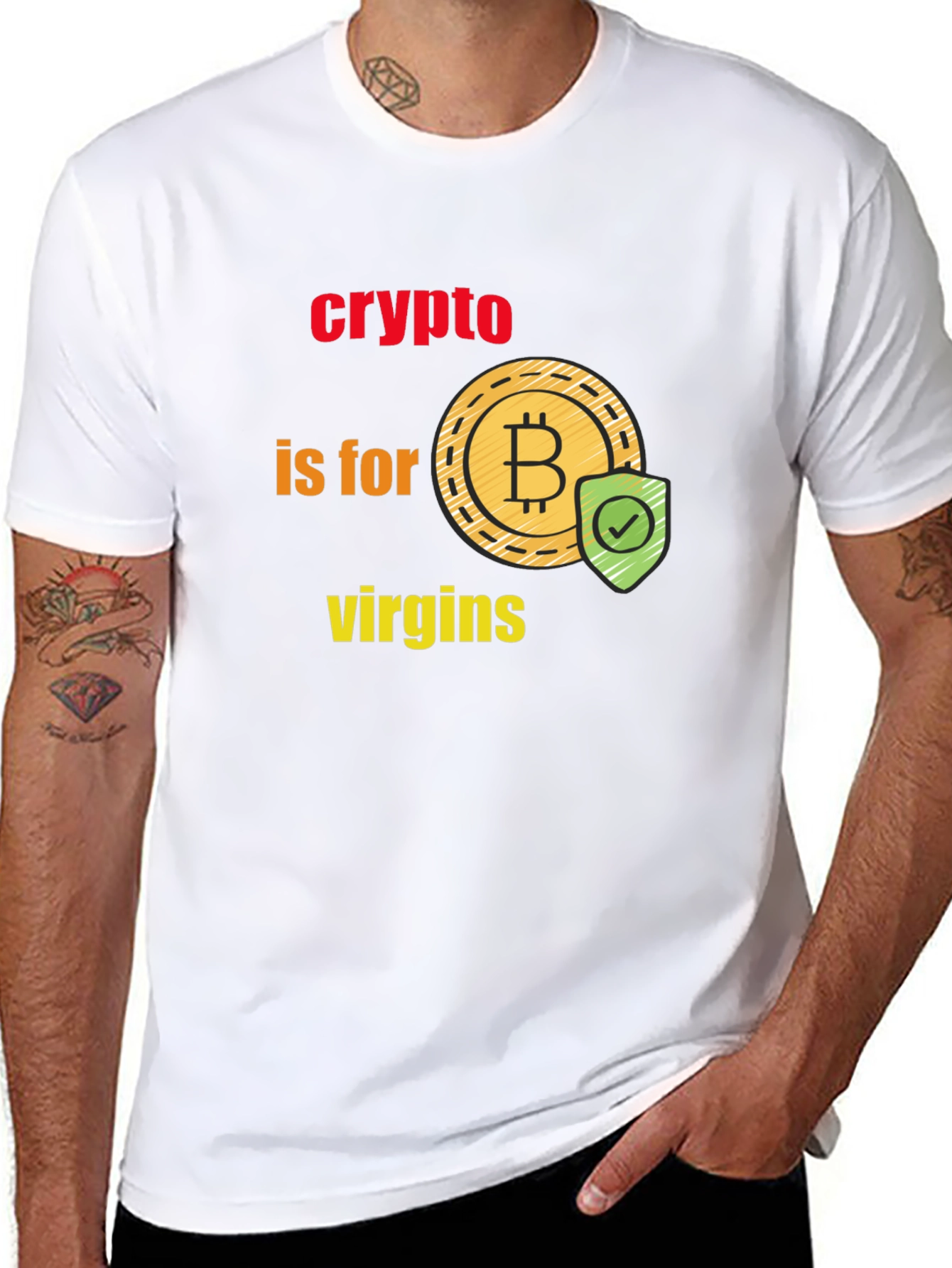 Crypto is for Virgins Graphic T-Shirt
