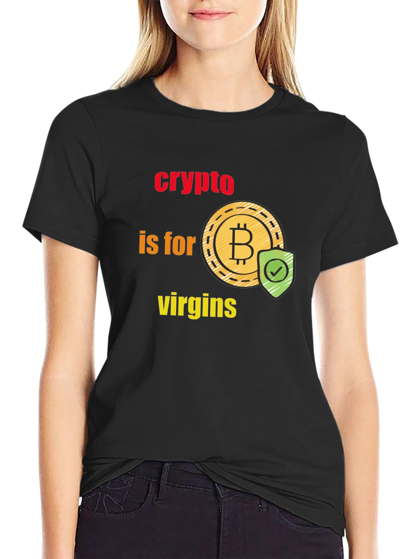Crypto is for Virgins Graphic T-Shirt