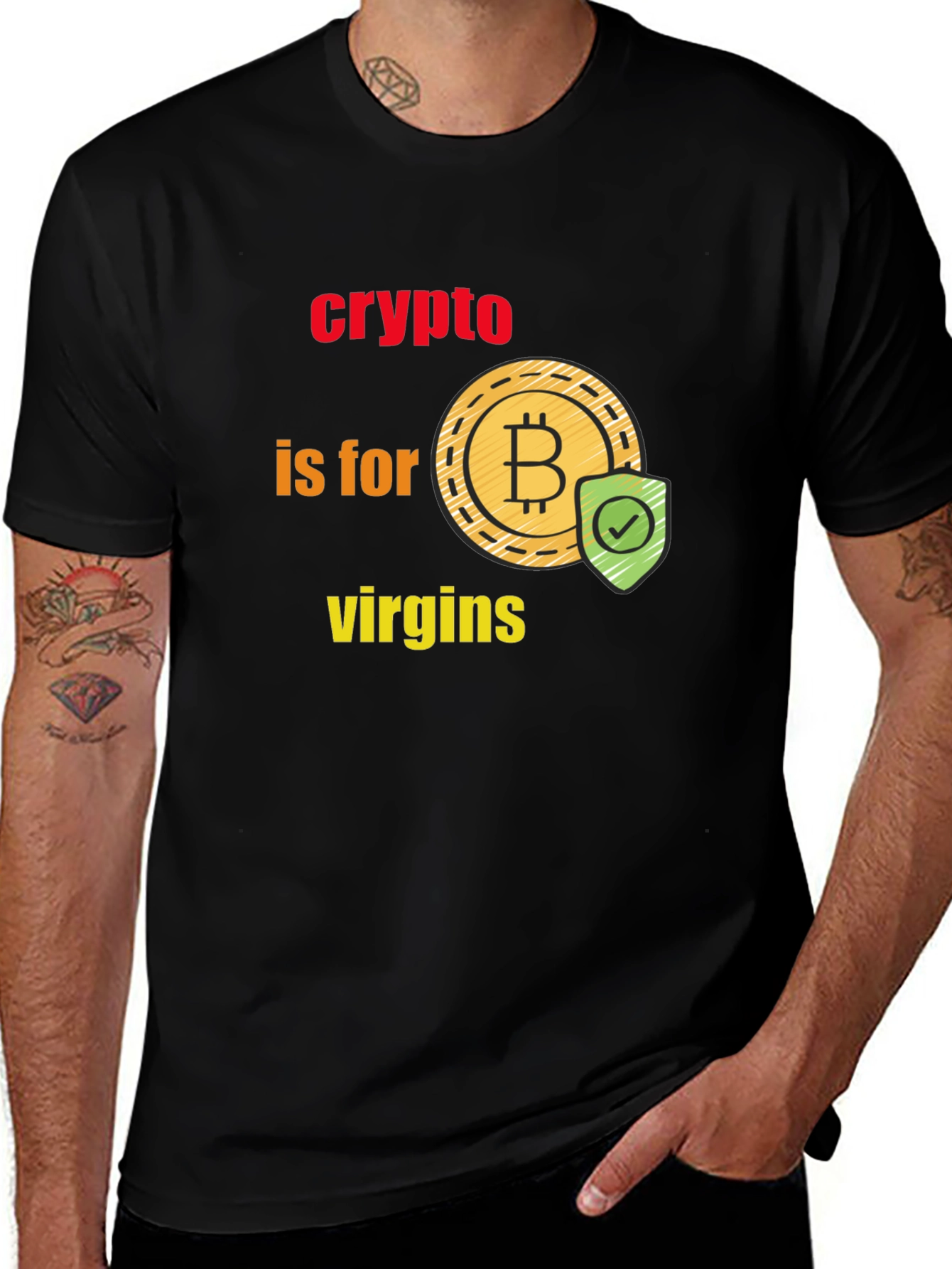 Crypto is for Virgins Graphic T-Shirt