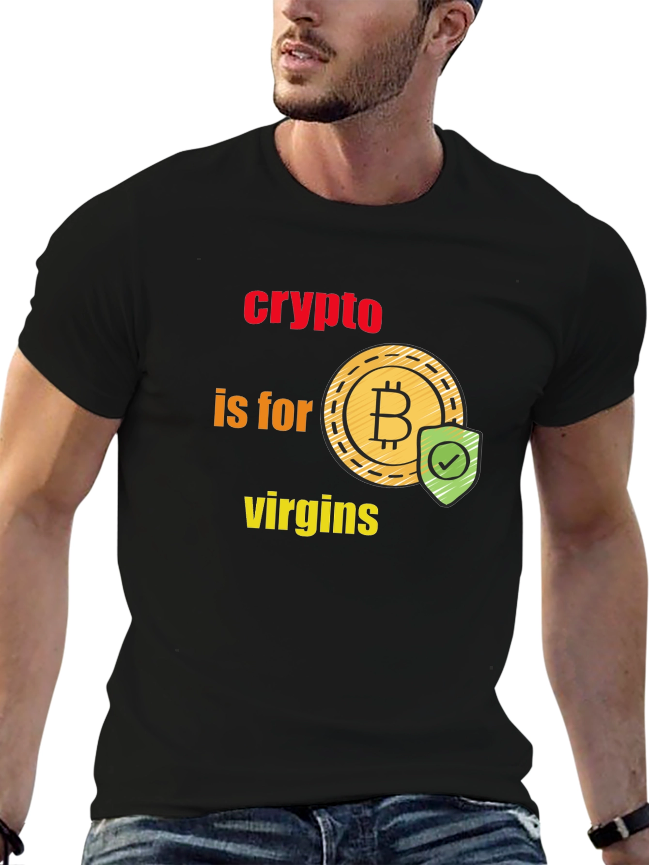 Crypto is for Virgins Graphic T-Shirt
