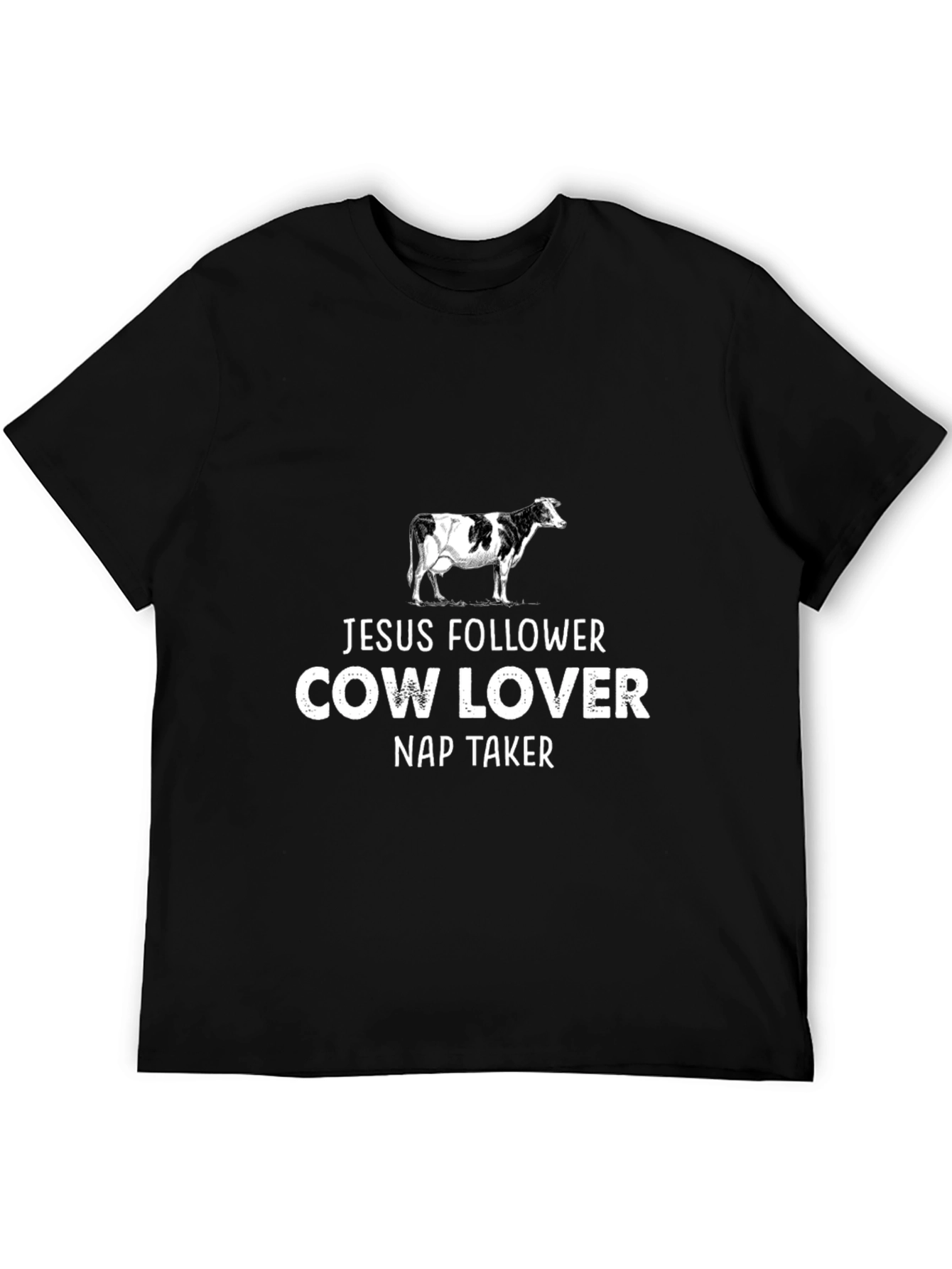 Jesus Follower Cow Lover Nap Taker Graphic Tee
