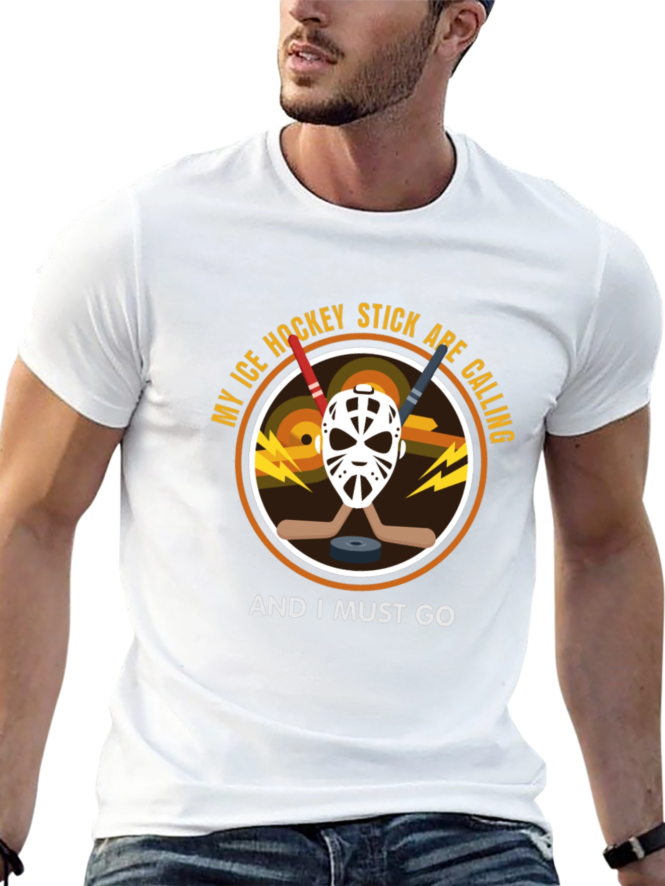 Ice Hockey T-Shirt - Sticks Are Calling Tee