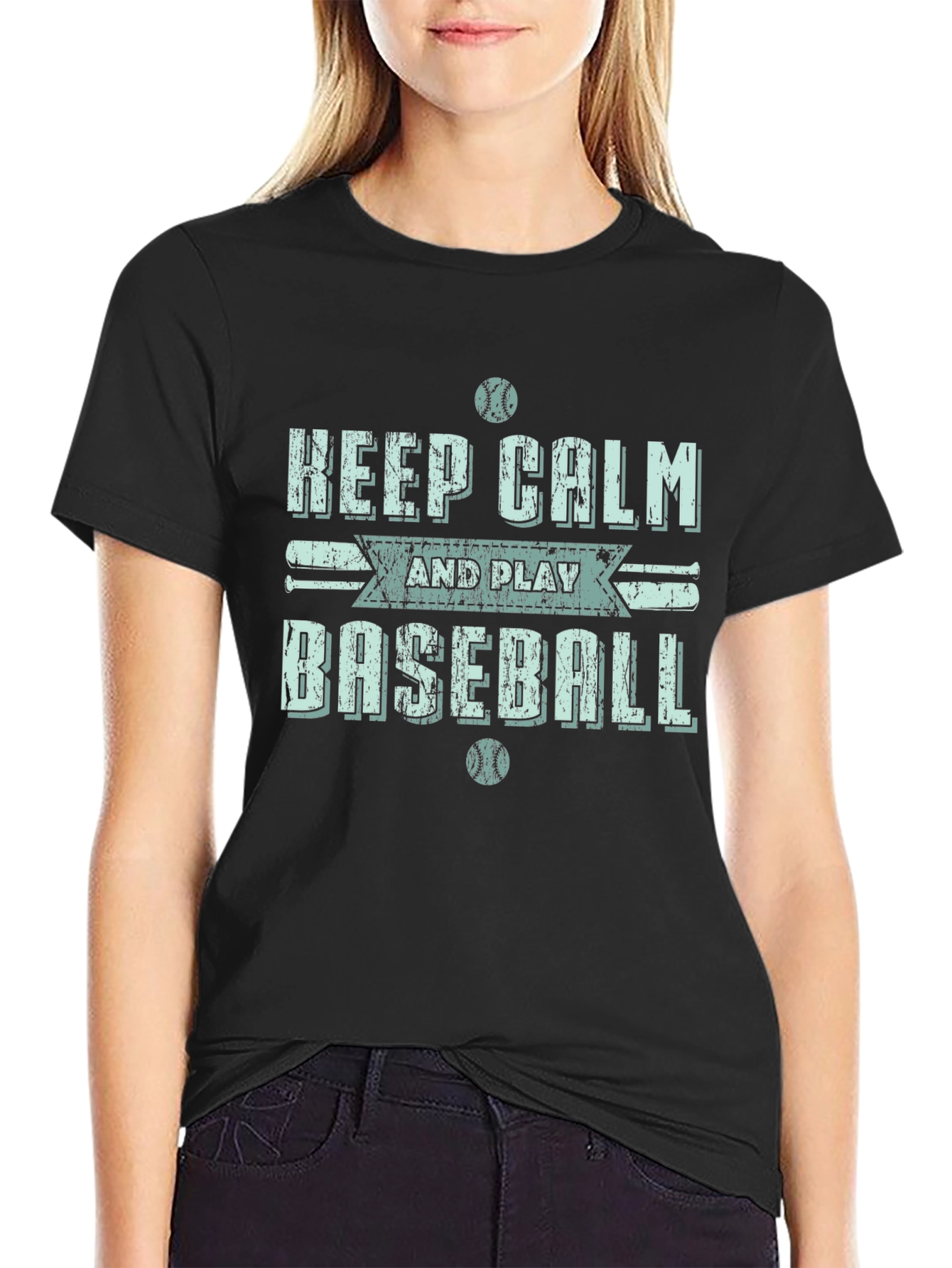 Keep Calm & Play Baseball T-Shirt