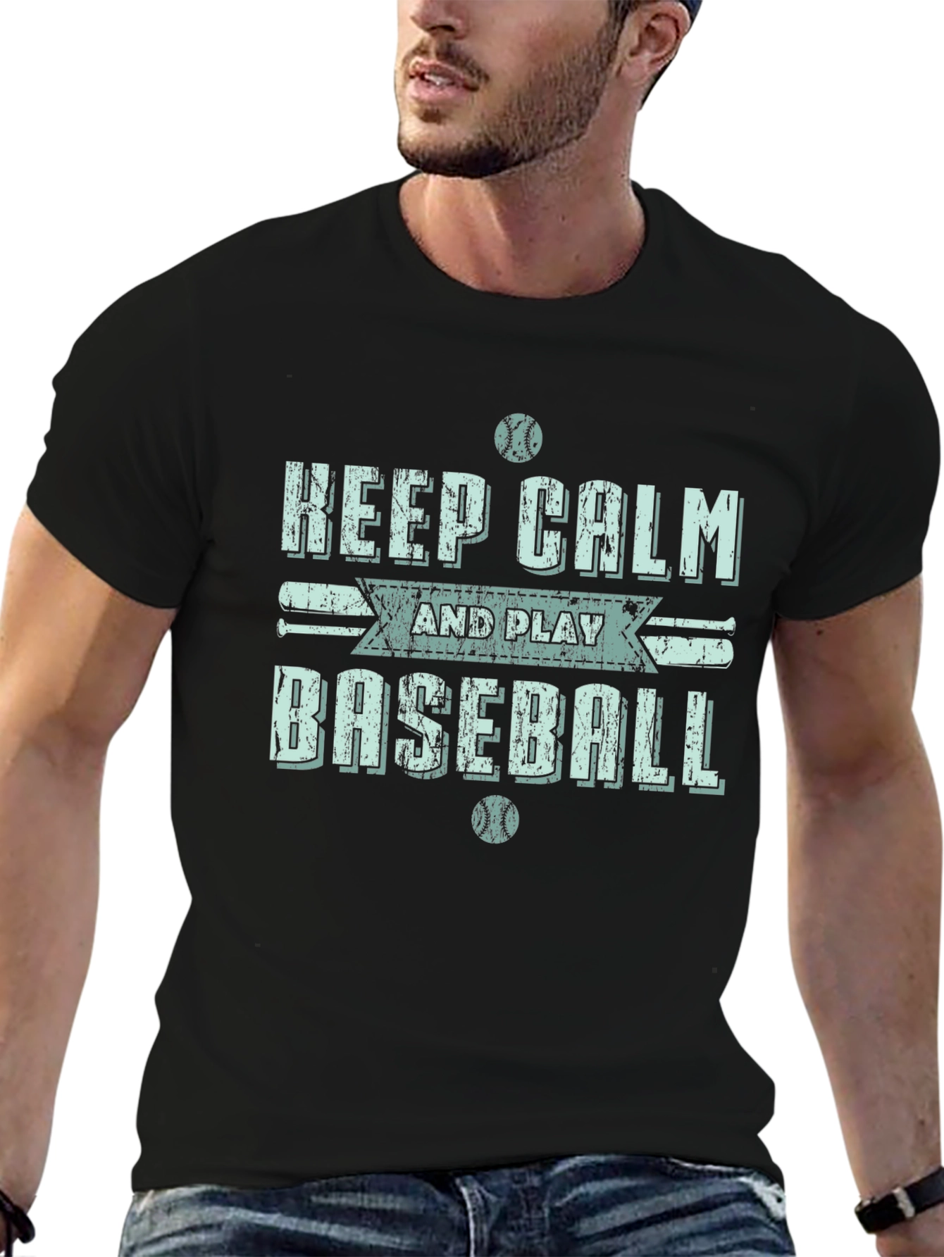 Keep Calm & Play Baseball T-Shirt