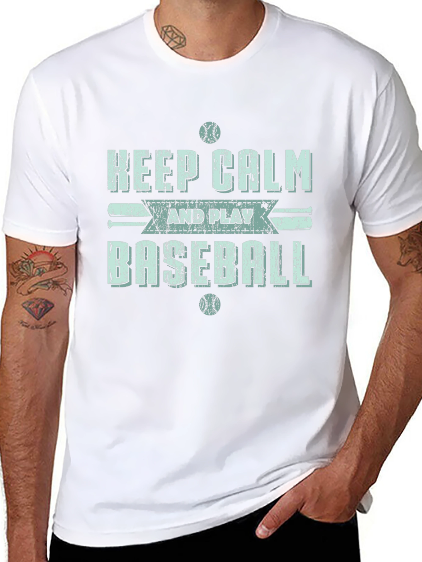Keep Calm & Play Baseball T-Shirt