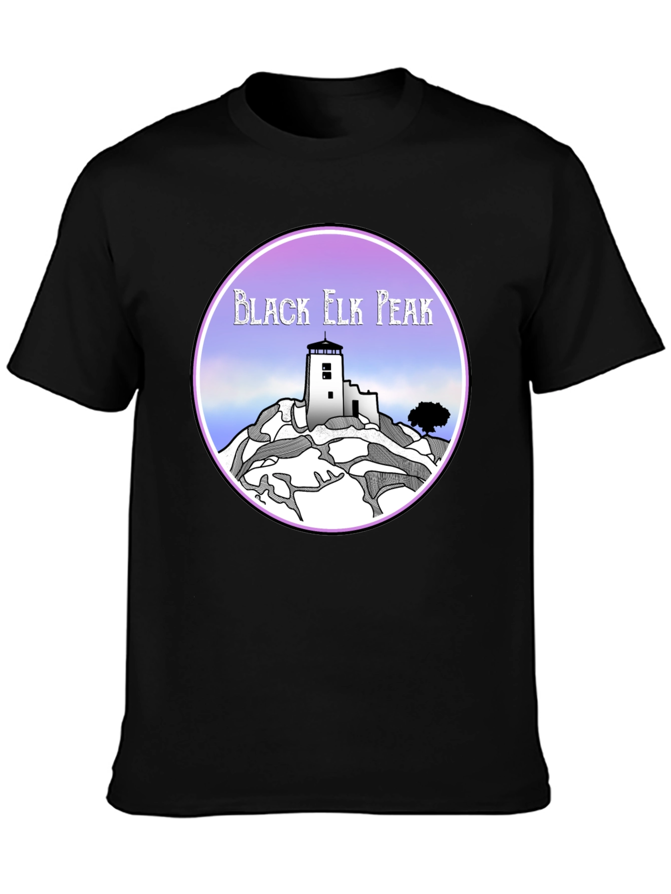 Black Elk Peak Graphic Tee - Retro Style