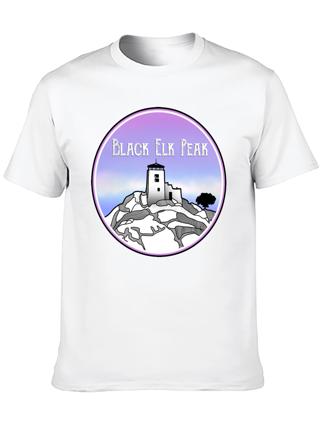 Black Elk Peak Graphic Tee - Retro Style