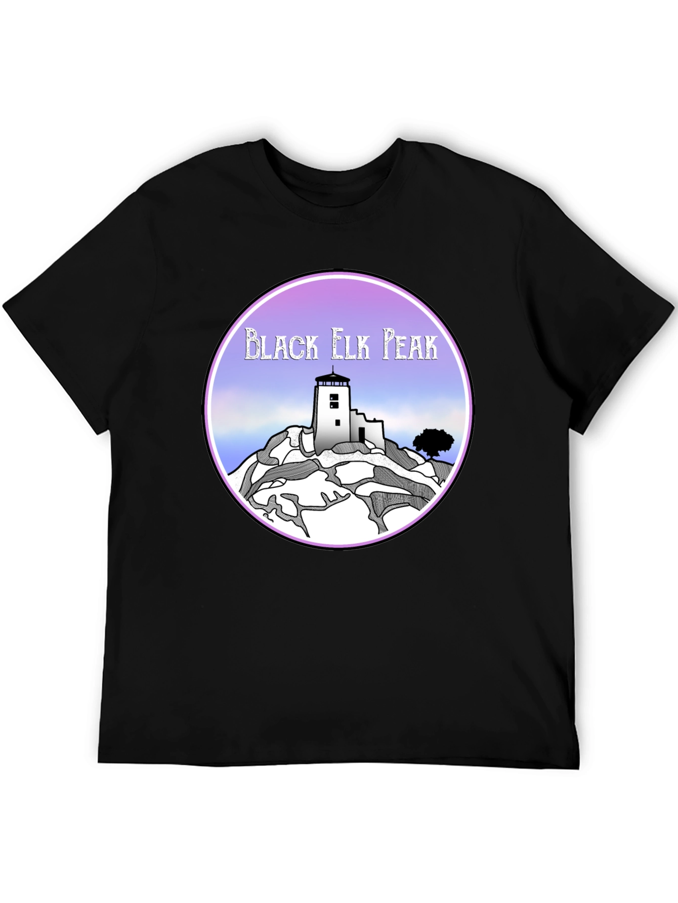 Black Elk Peak Graphic Tee - Retro Style