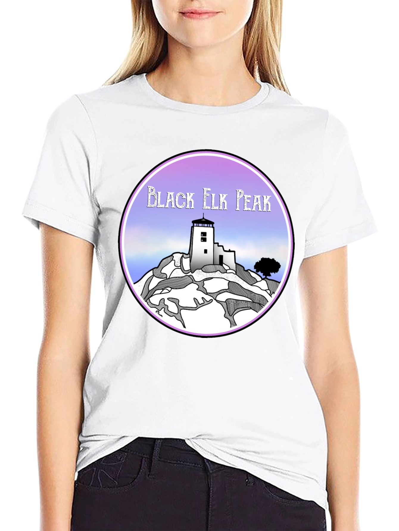 Black Elk Peak Graphic Tee - Retro Style