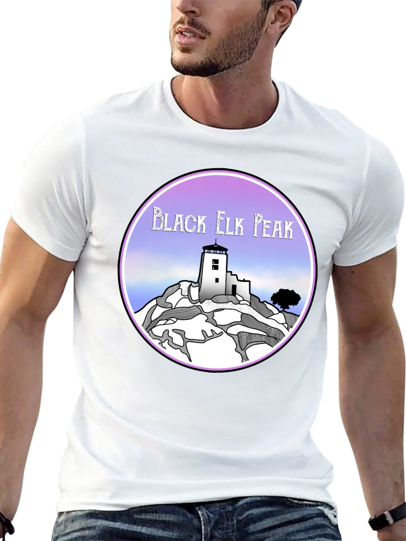 Black Elk Peak Graphic Tee - Retro Style
