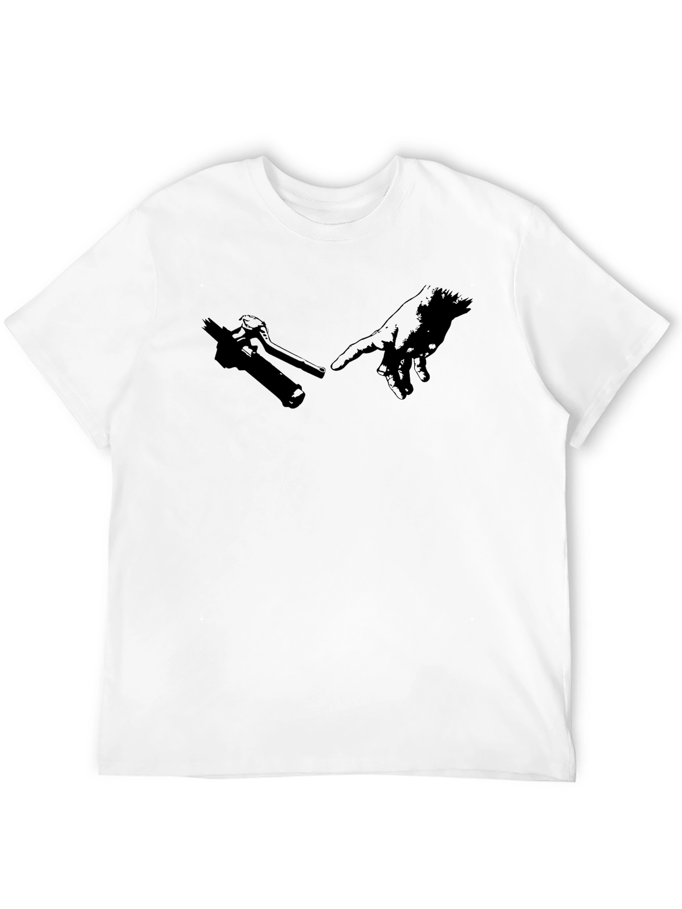 Creation of Biker T-Shirt - Black Graphic Tee