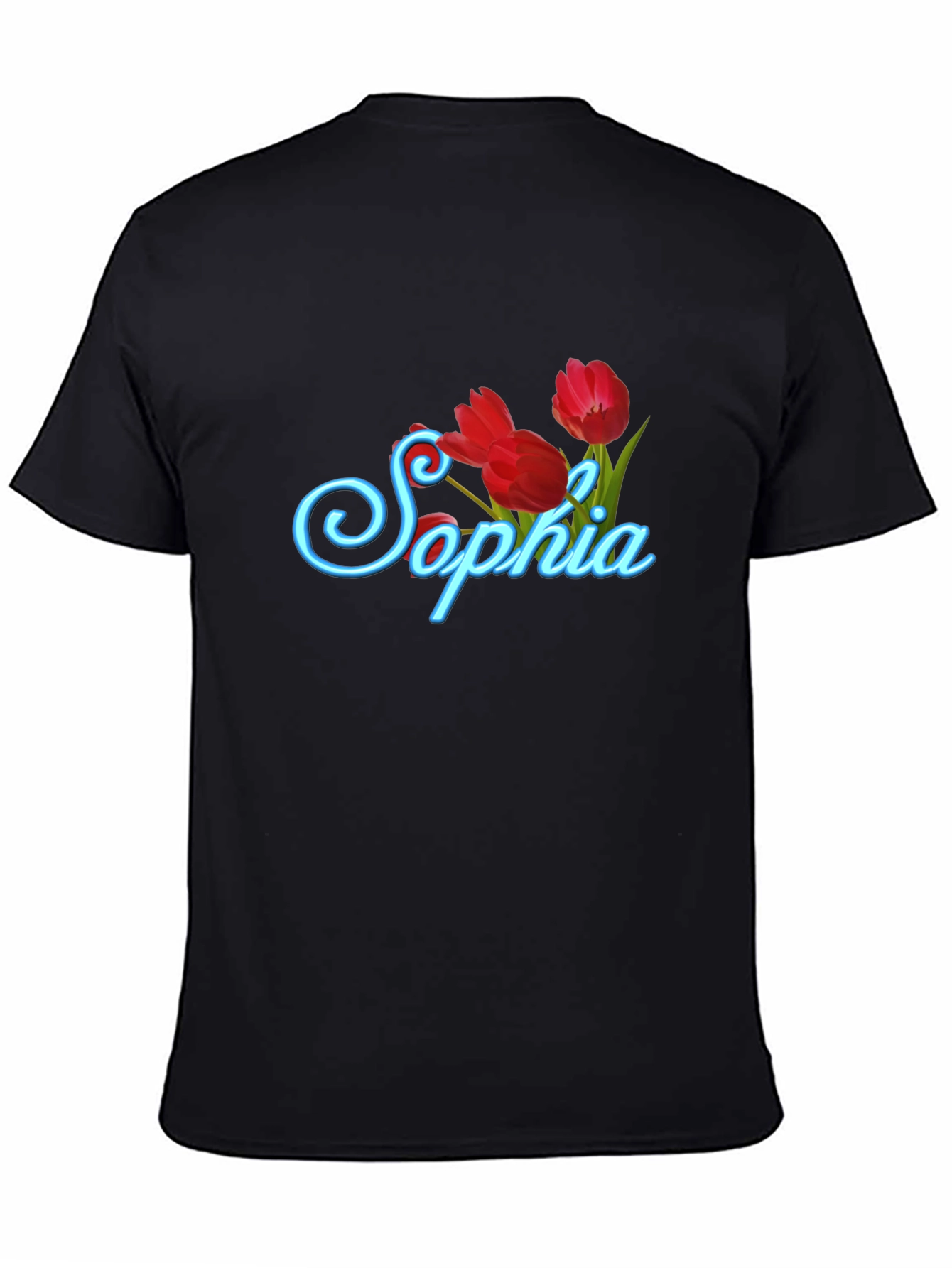 Sophia Tulip Black T-Shirt
