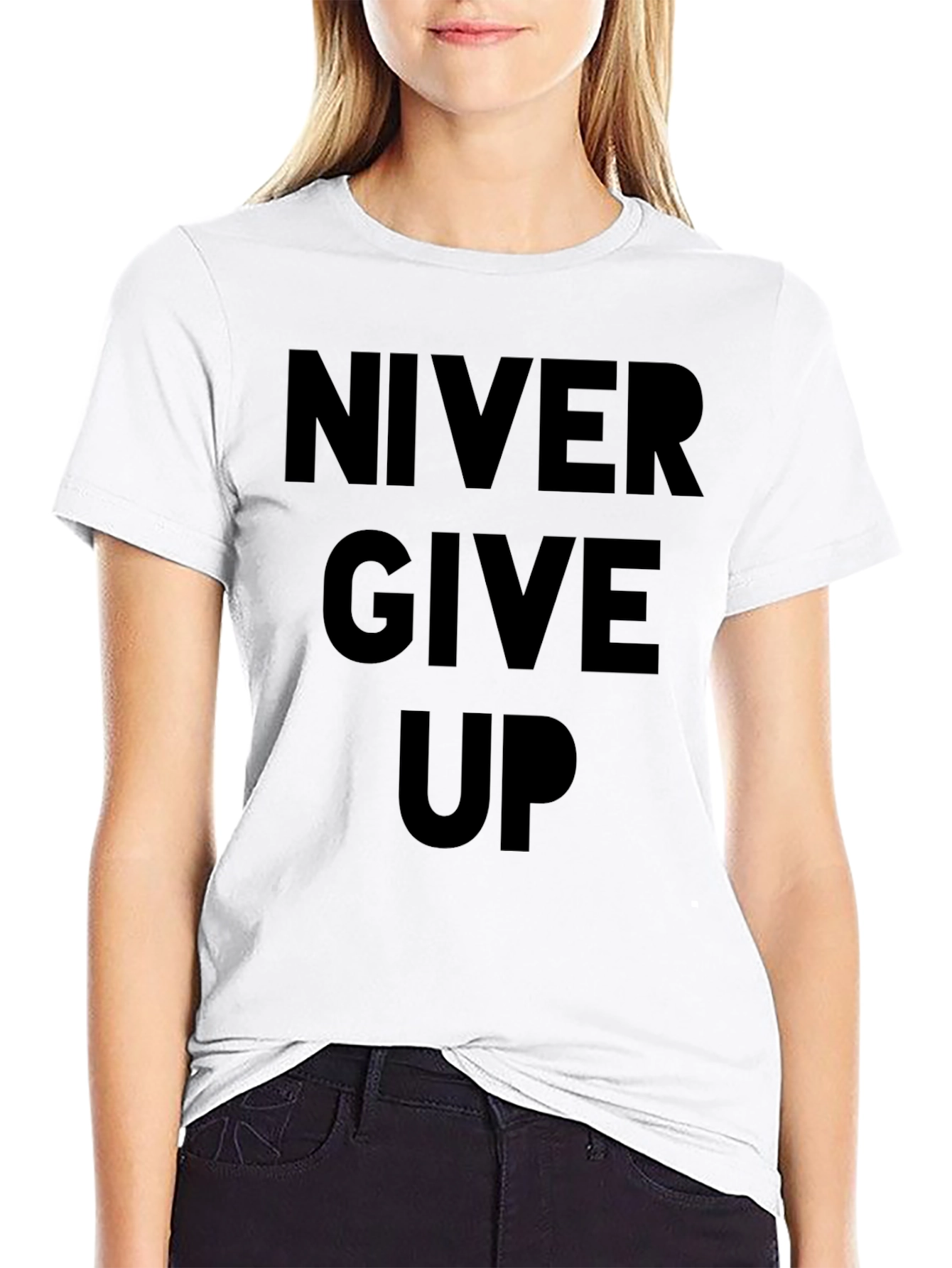 Motivational Never Give Up Graphic T-Shirt