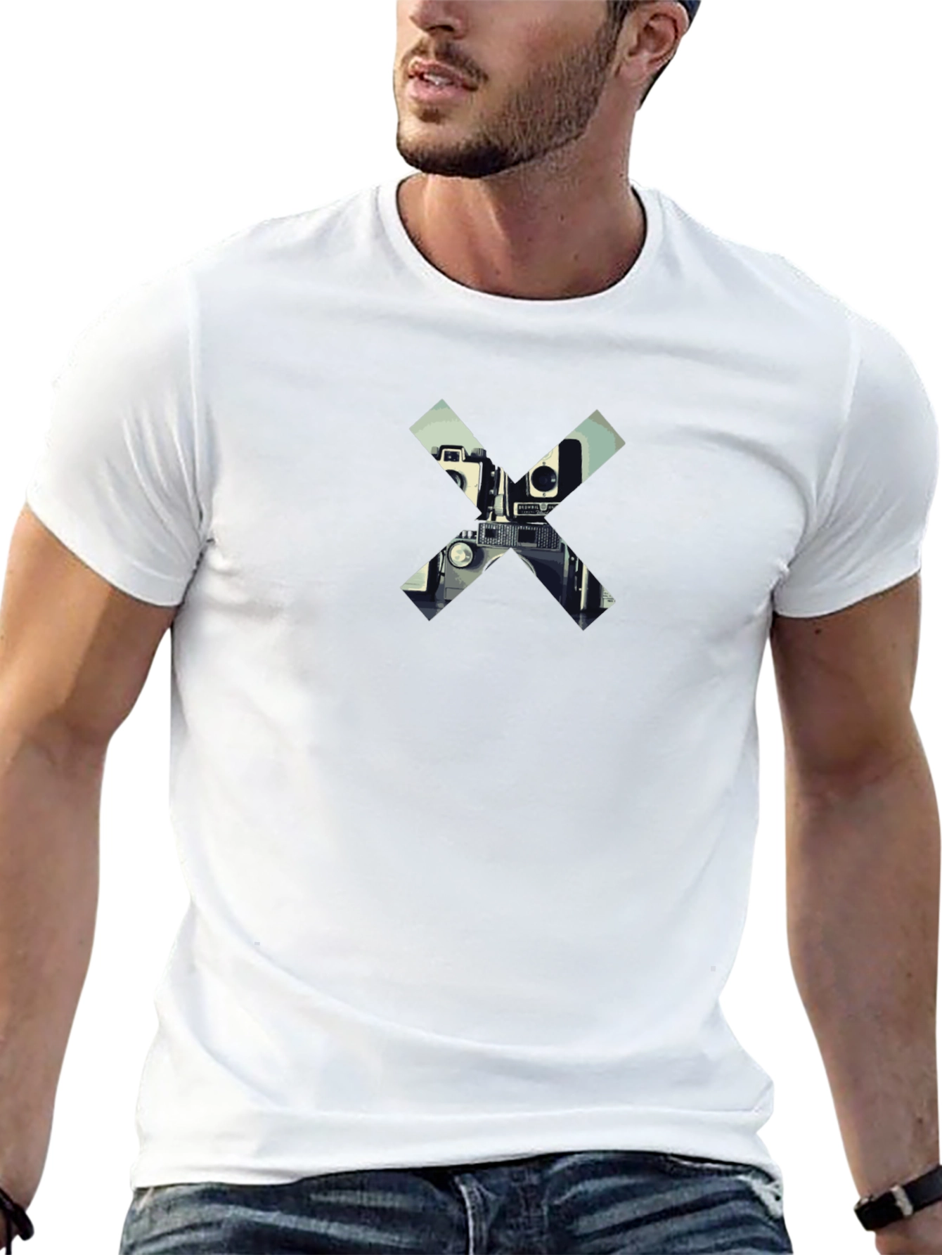 Camera X Graphic Black T-Shirt