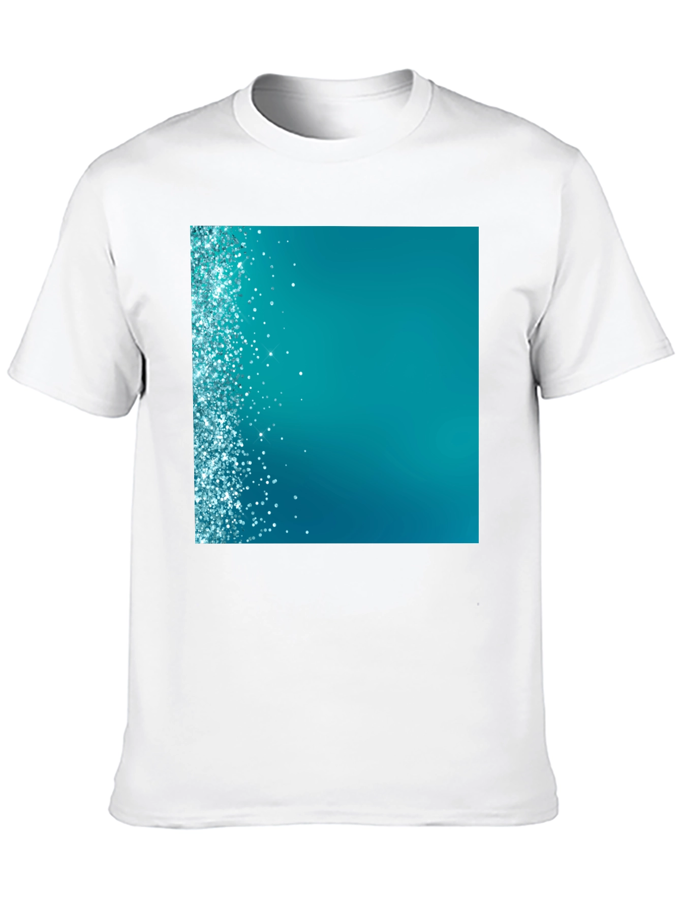 Sparkling Teal Graphic Tee - Modern Design