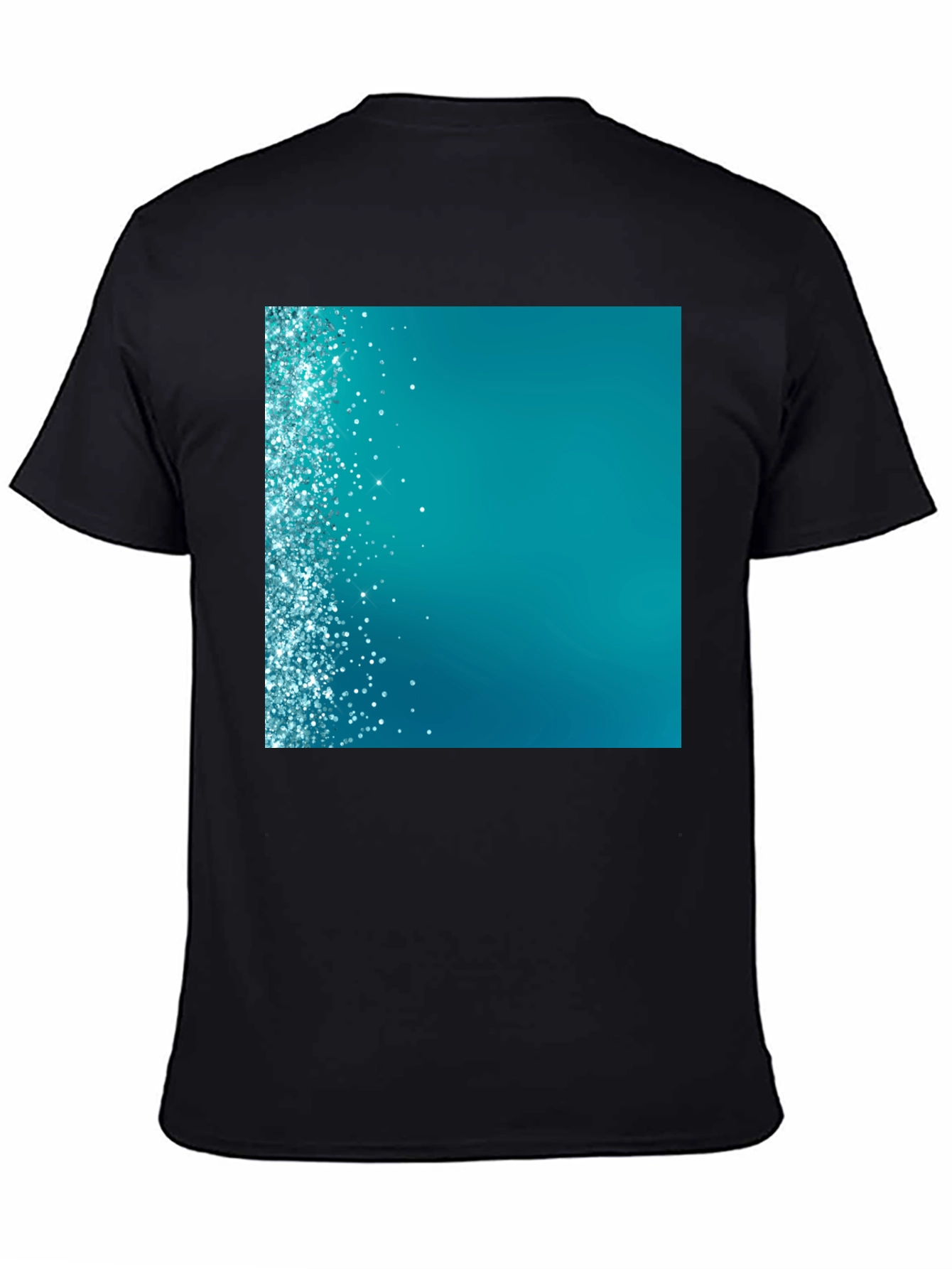 Sparkling Teal Graphic Tee - Modern Design