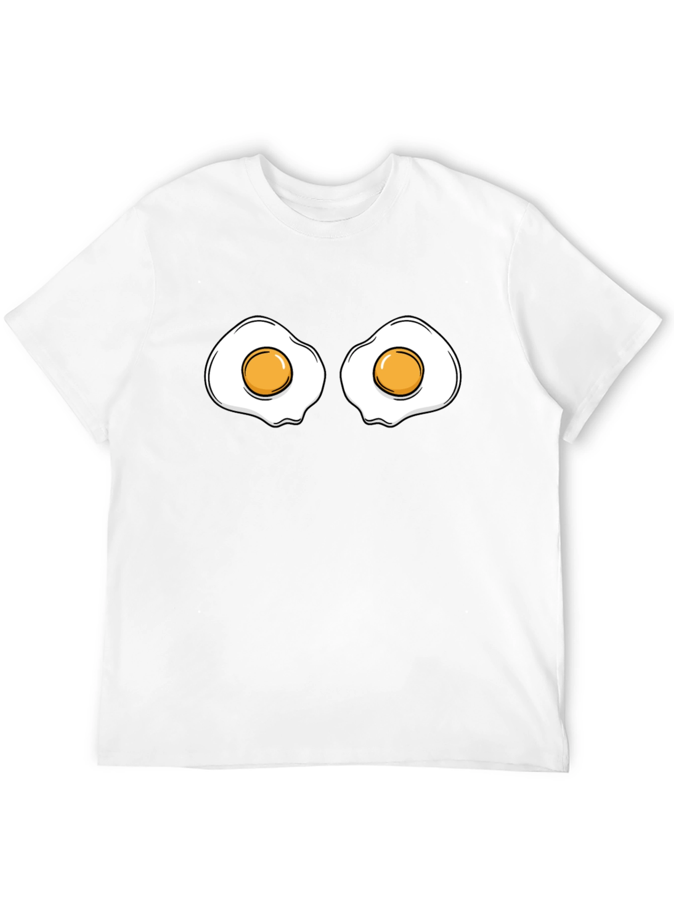 Funny Fried Eggs Graphic Tee - Casual Style