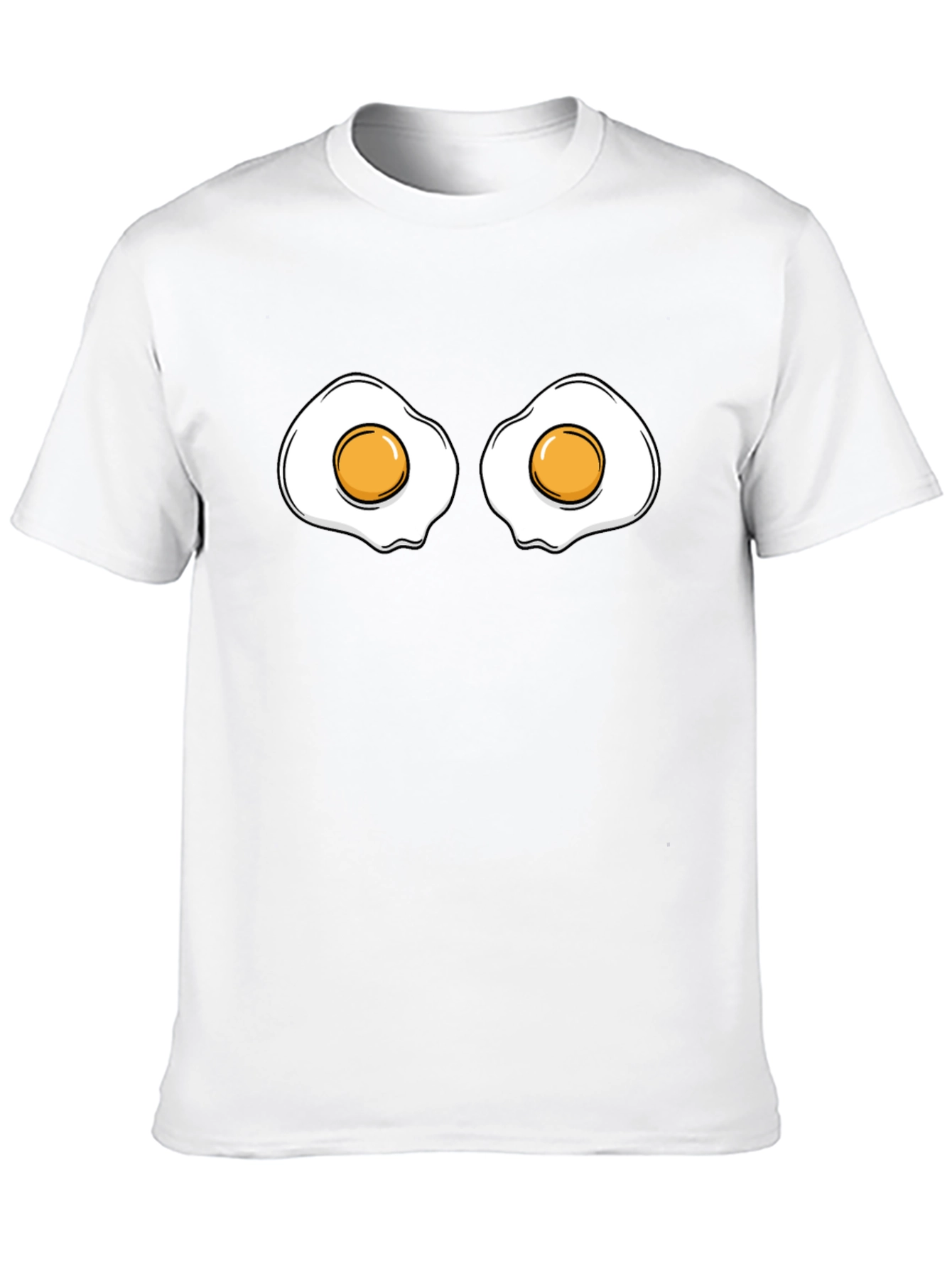 Funny Fried Eggs Graphic Tee - Casual Style