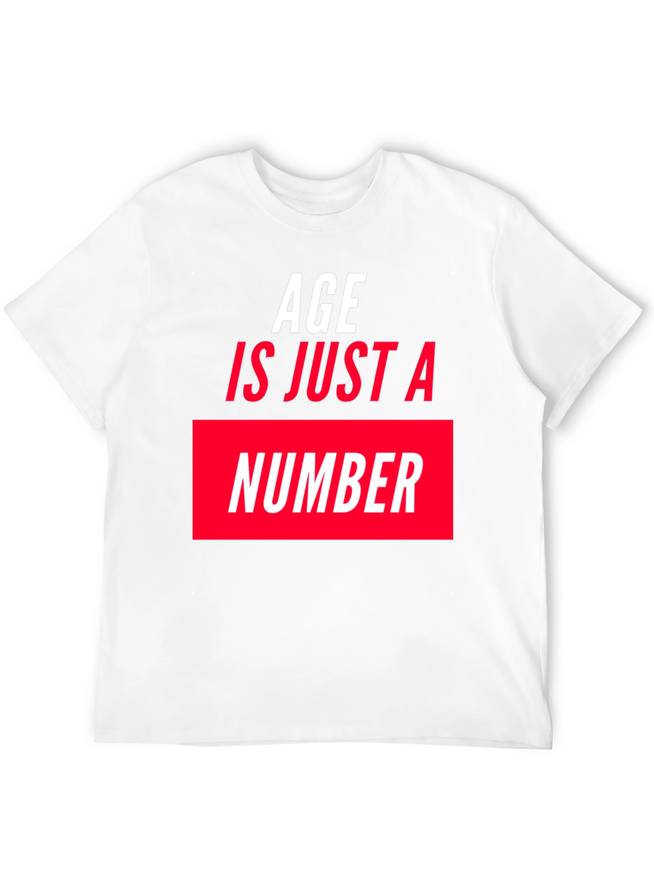 Age is Just a Number Graphic T-Shirt - Black
