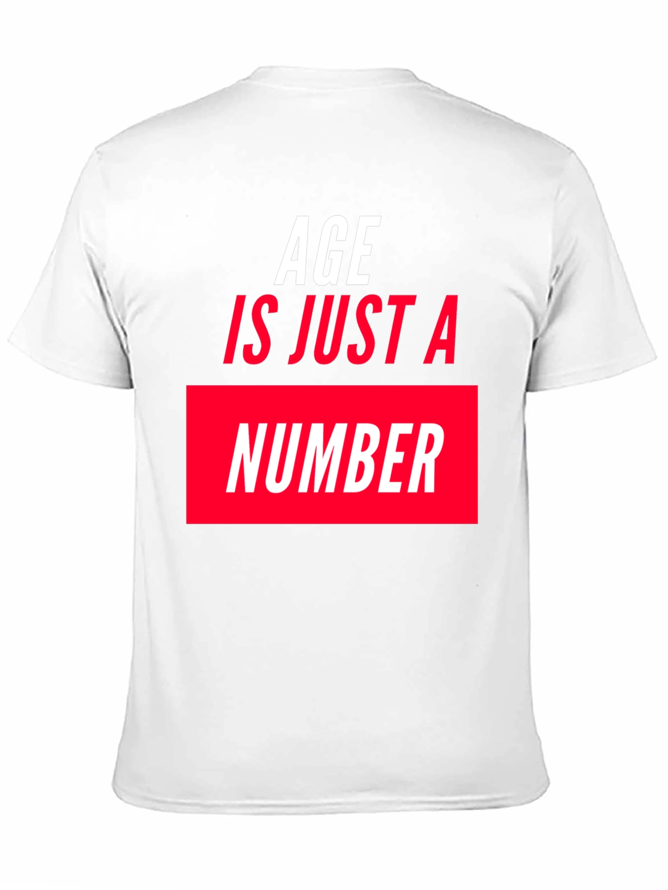Age is Just a Number Graphic T-Shirt - Black