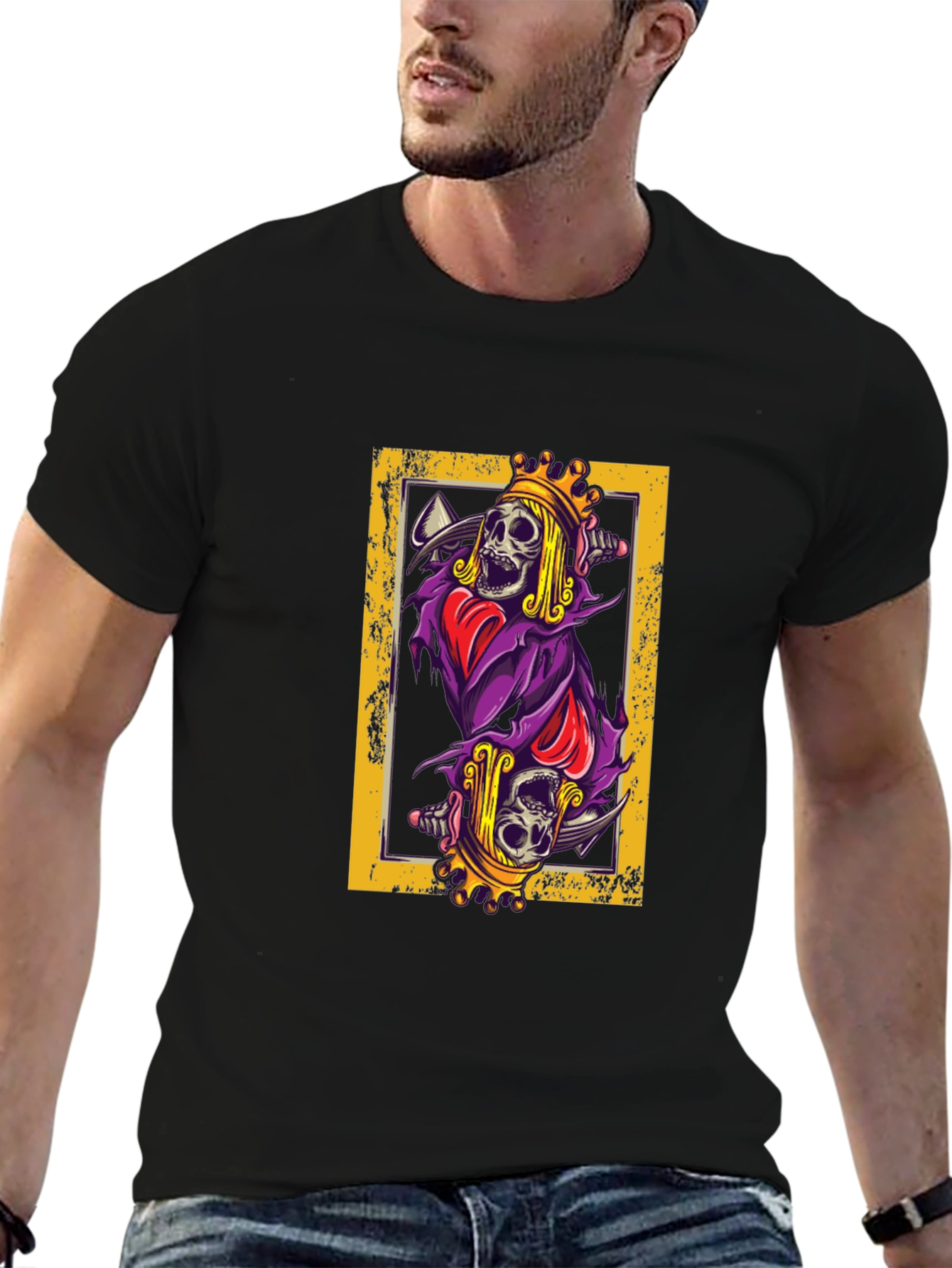 King of Death Graphic Print Tee