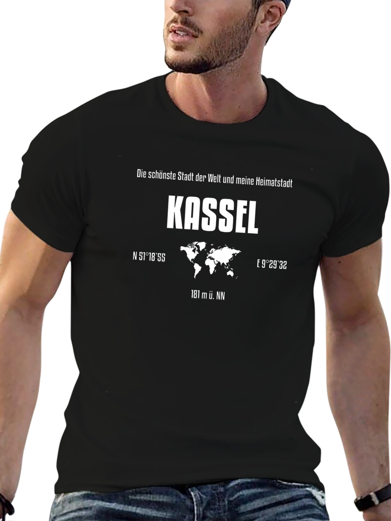 Kassel Heimatstadt T-Shirt - Black