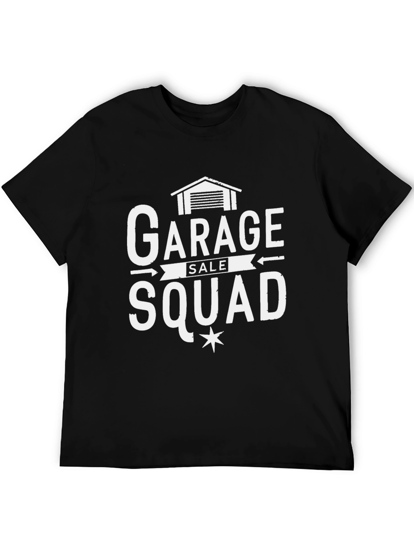 Garage Sale Squad T-Shirt - Black Cotton Tee