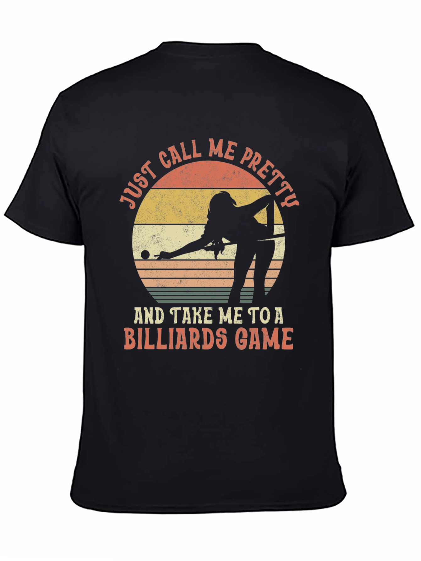Billiards Player Graphic Tee - Just Call Me Pretty