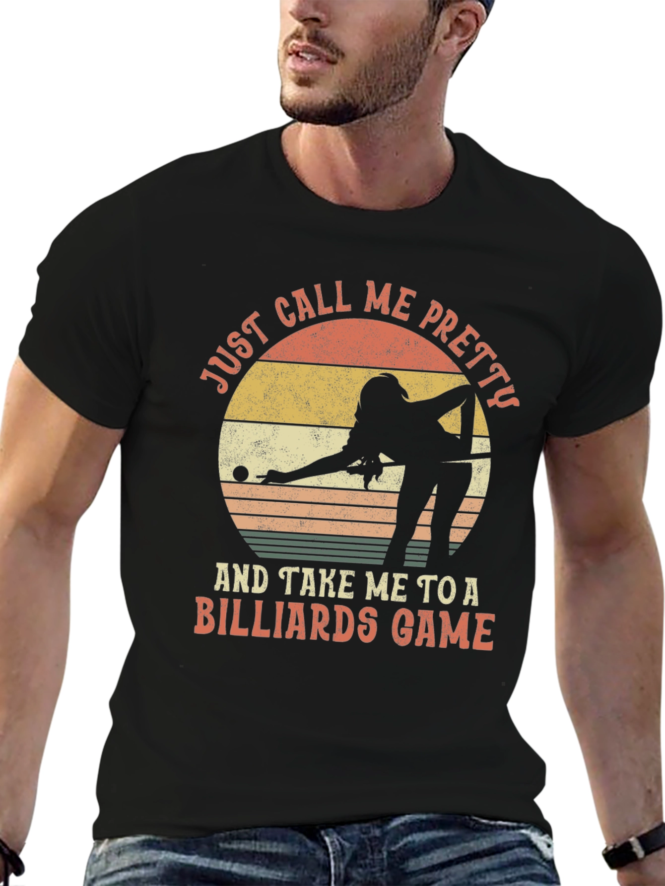 Billiards Player Graphic Tee - Just Call Me Pretty
