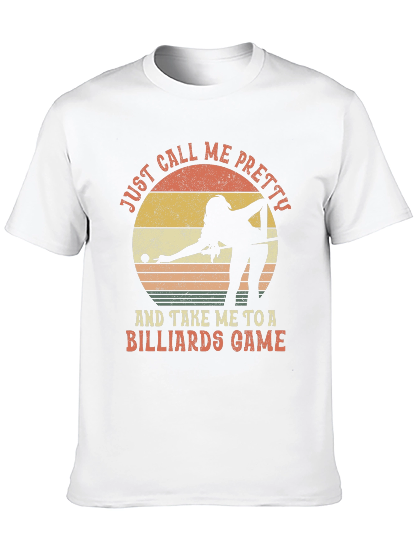 Billiards Player Graphic Tee - Just Call Me Pretty