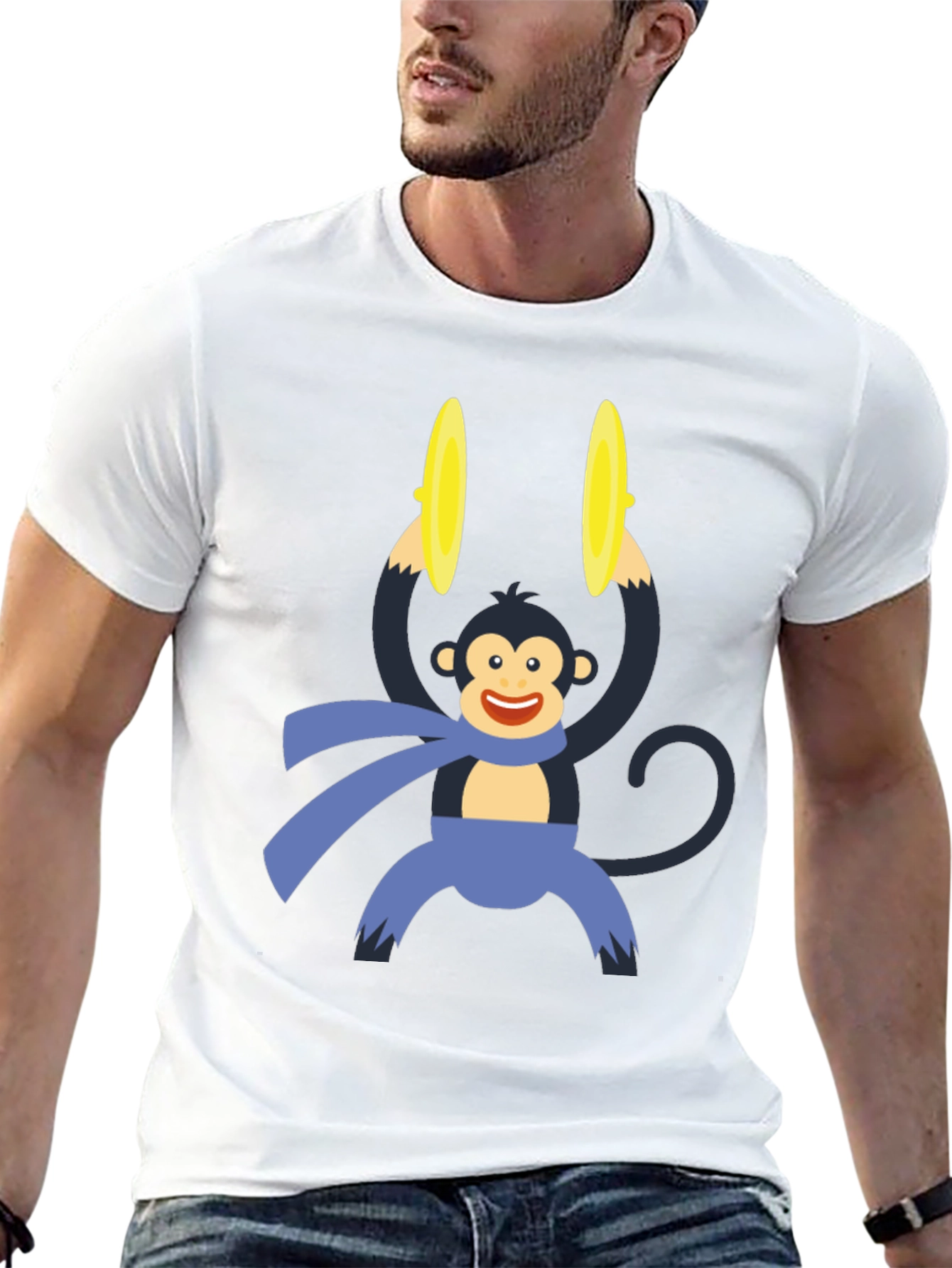Monkey Cymbals Graphic Tee - Fun & Unique Design