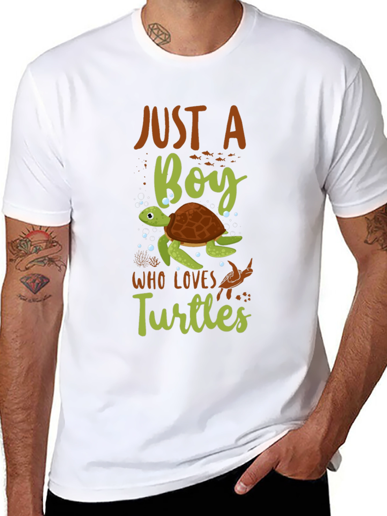 Just a Boy Who Loves Turtles T-Shirt