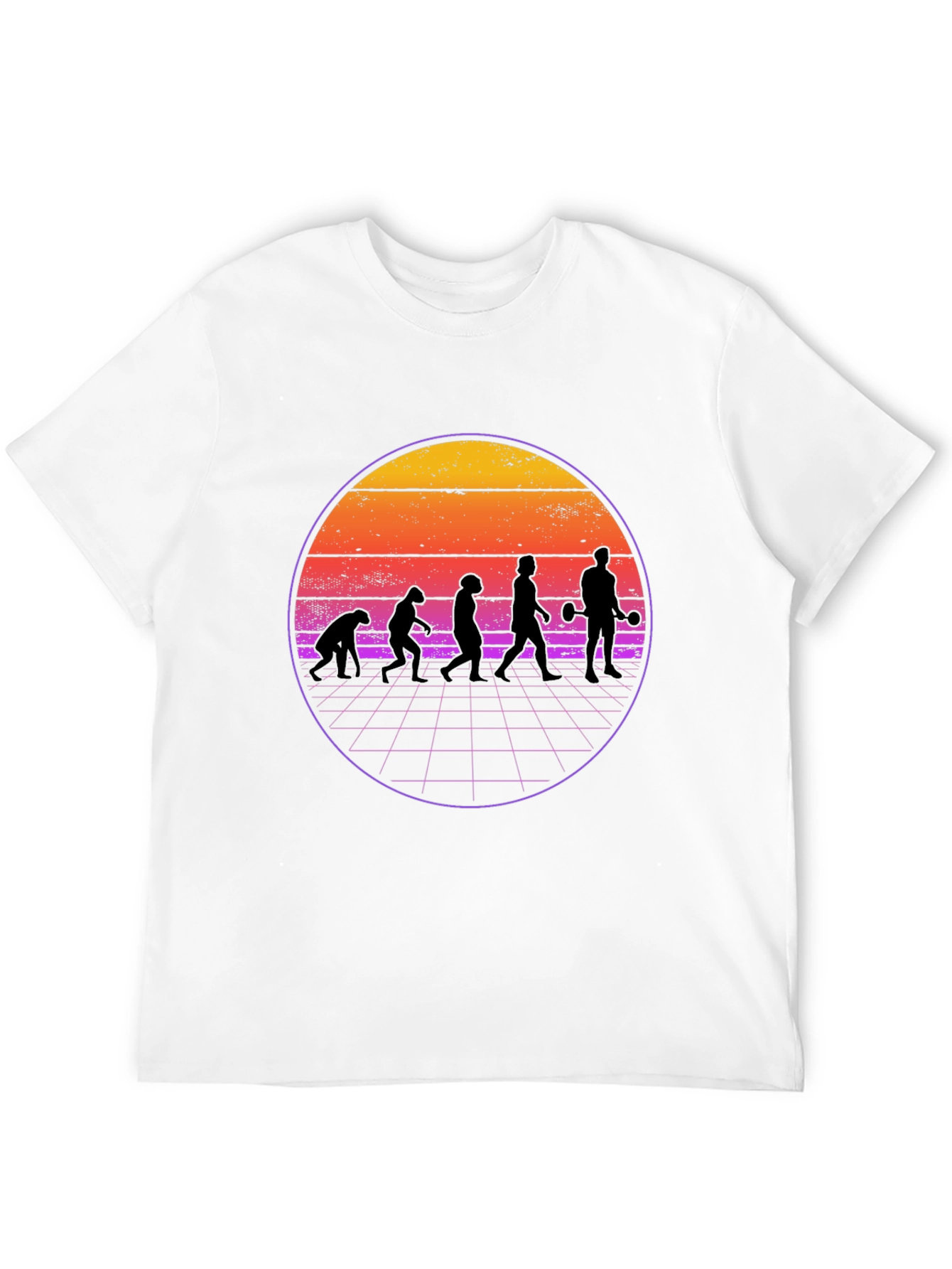 Evolution Workout T-Shirt - Retro Style