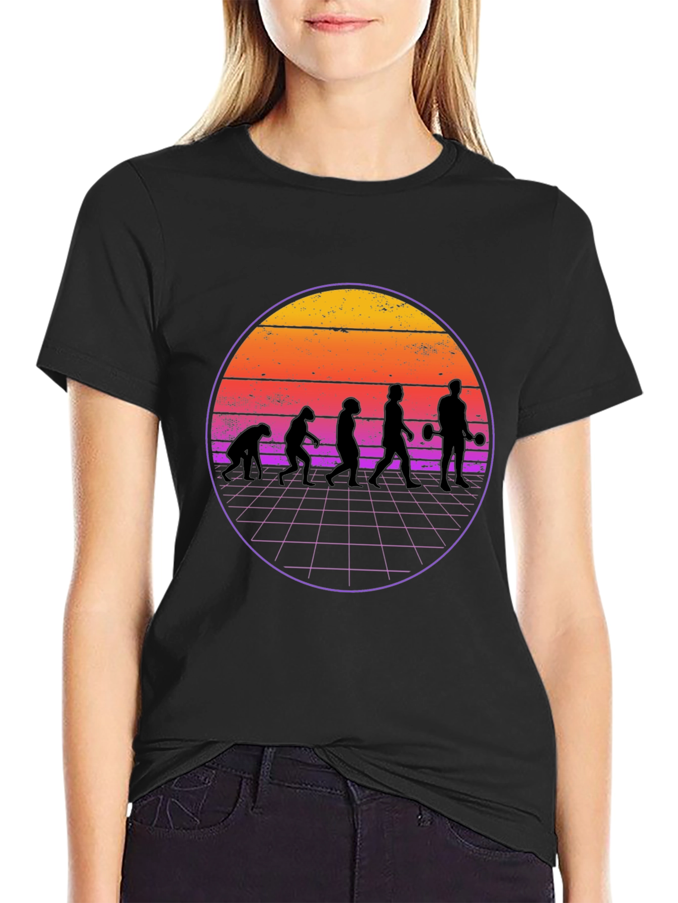 Evolution Workout T-Shirt - Retro Style