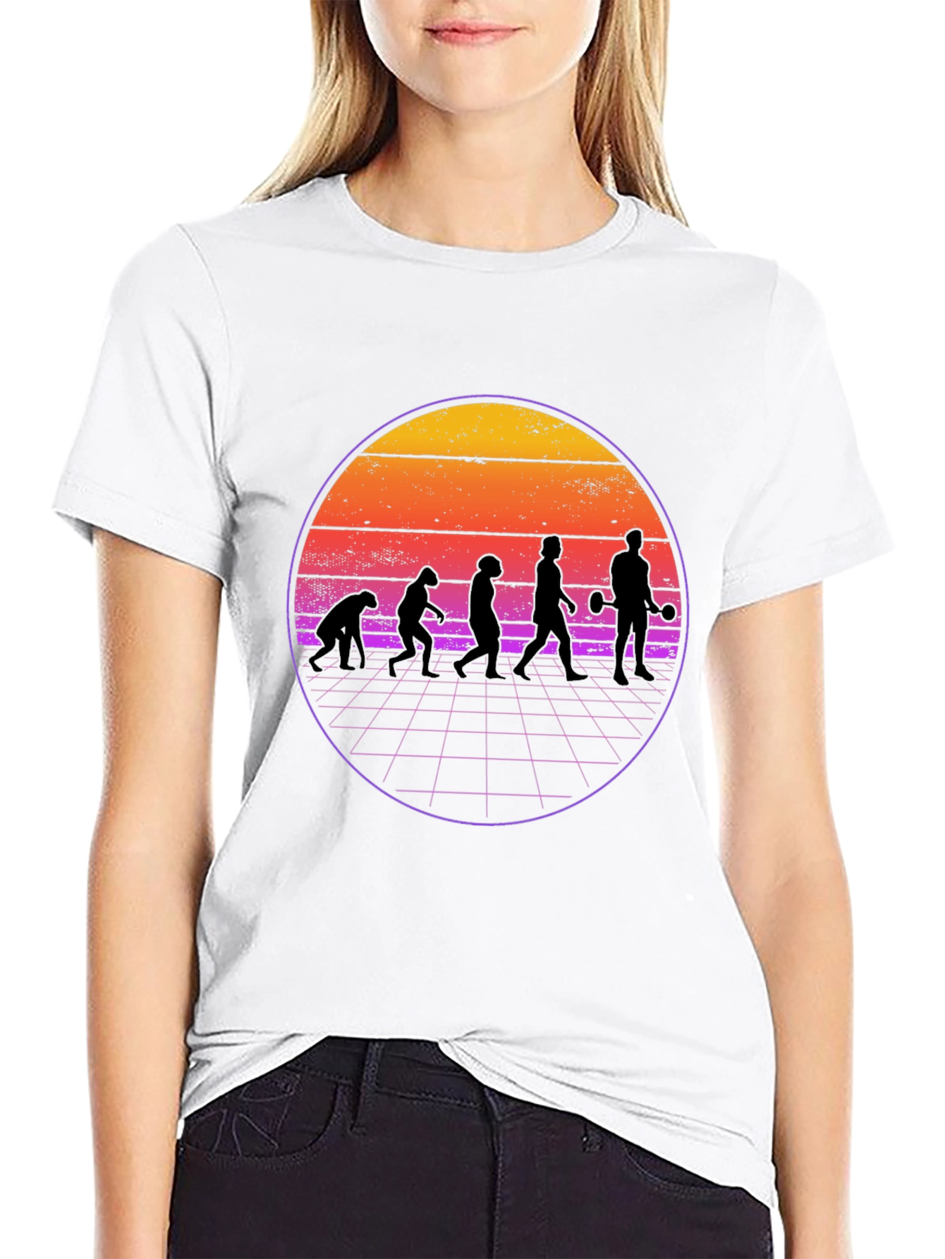 Evolution Workout T-Shirt - Retro Style