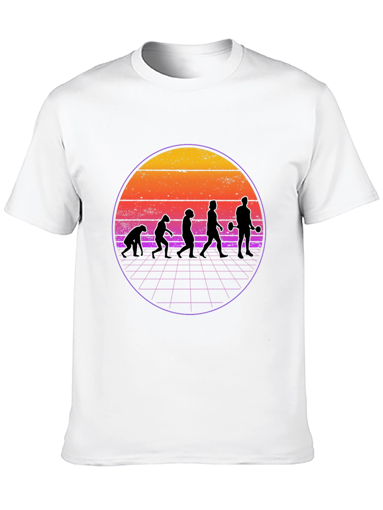 Evolution Workout T-Shirt - Retro Style