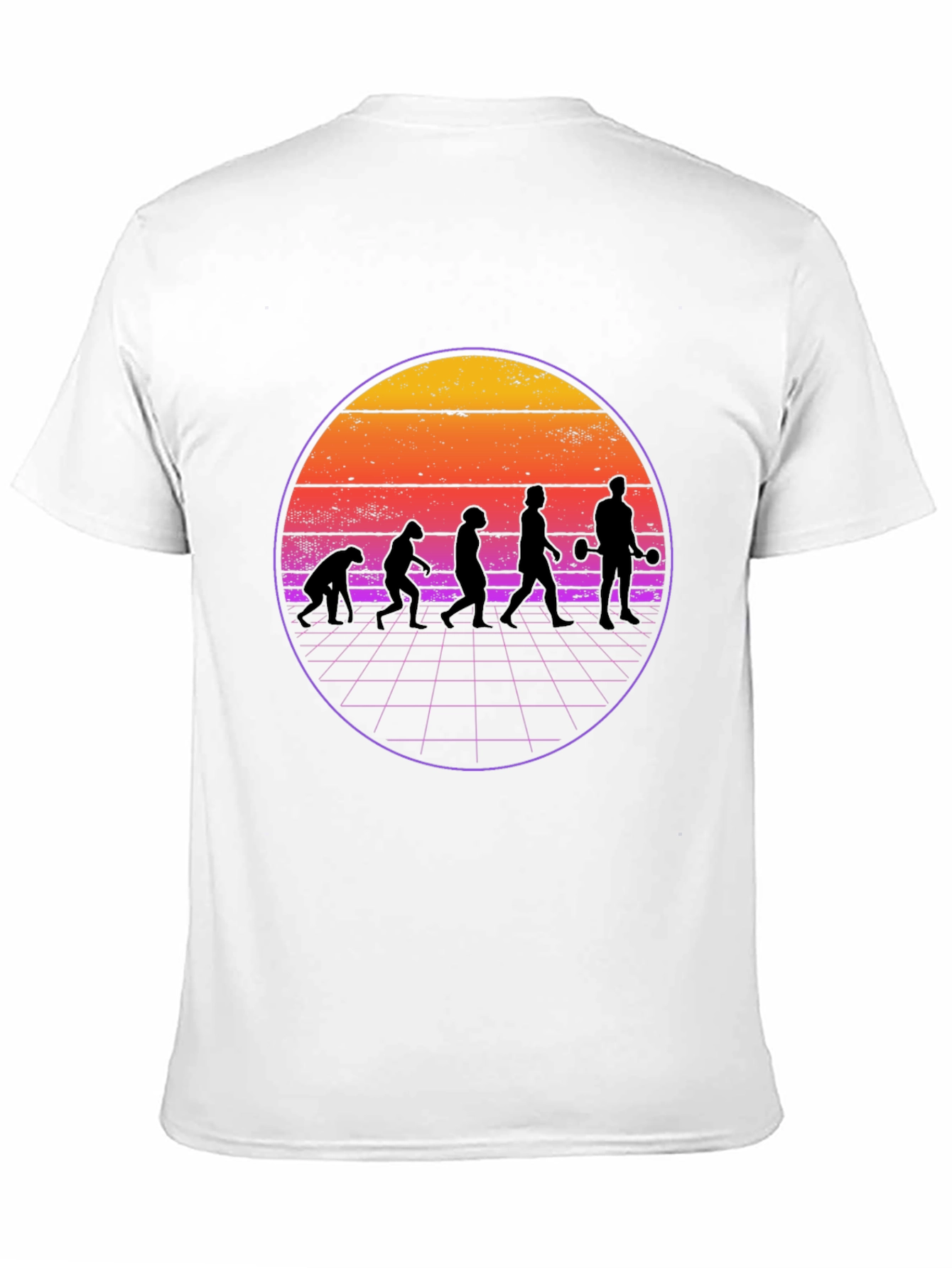 Evolution Workout T-Shirt - Retro Style
