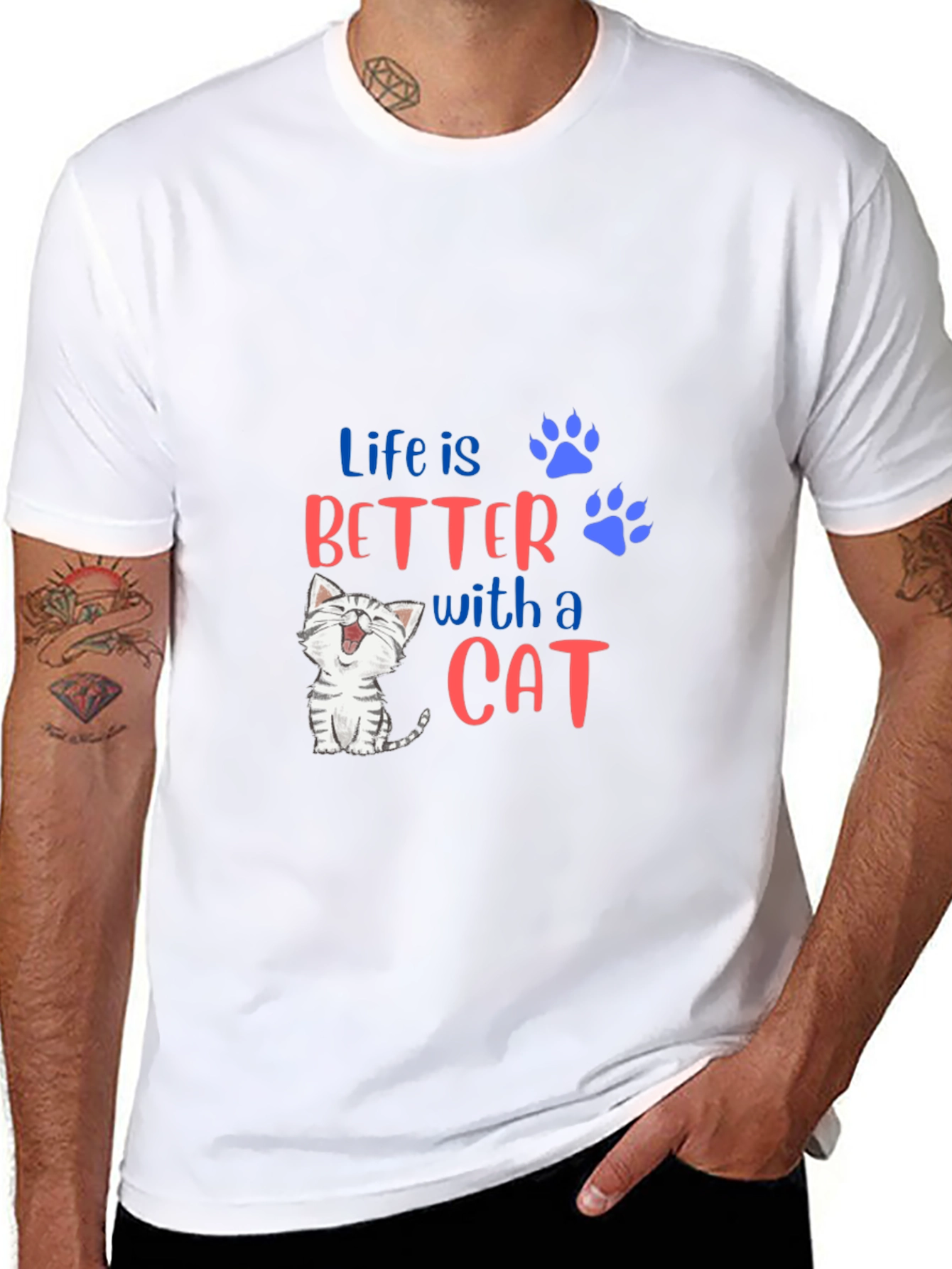 Life is Better With A Cat T-Shirt