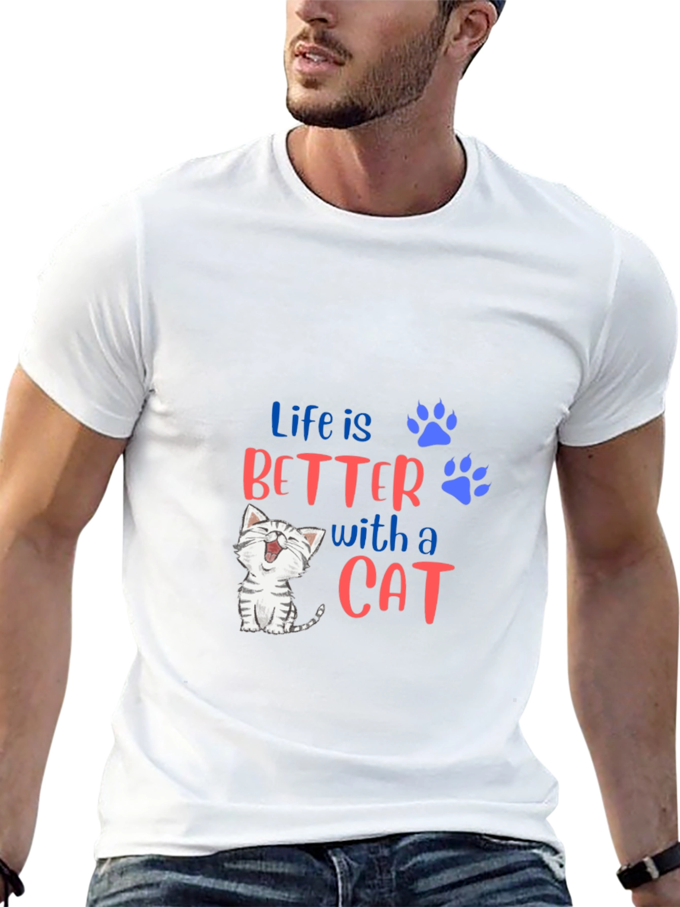 Life is Better With A Cat T-Shirt