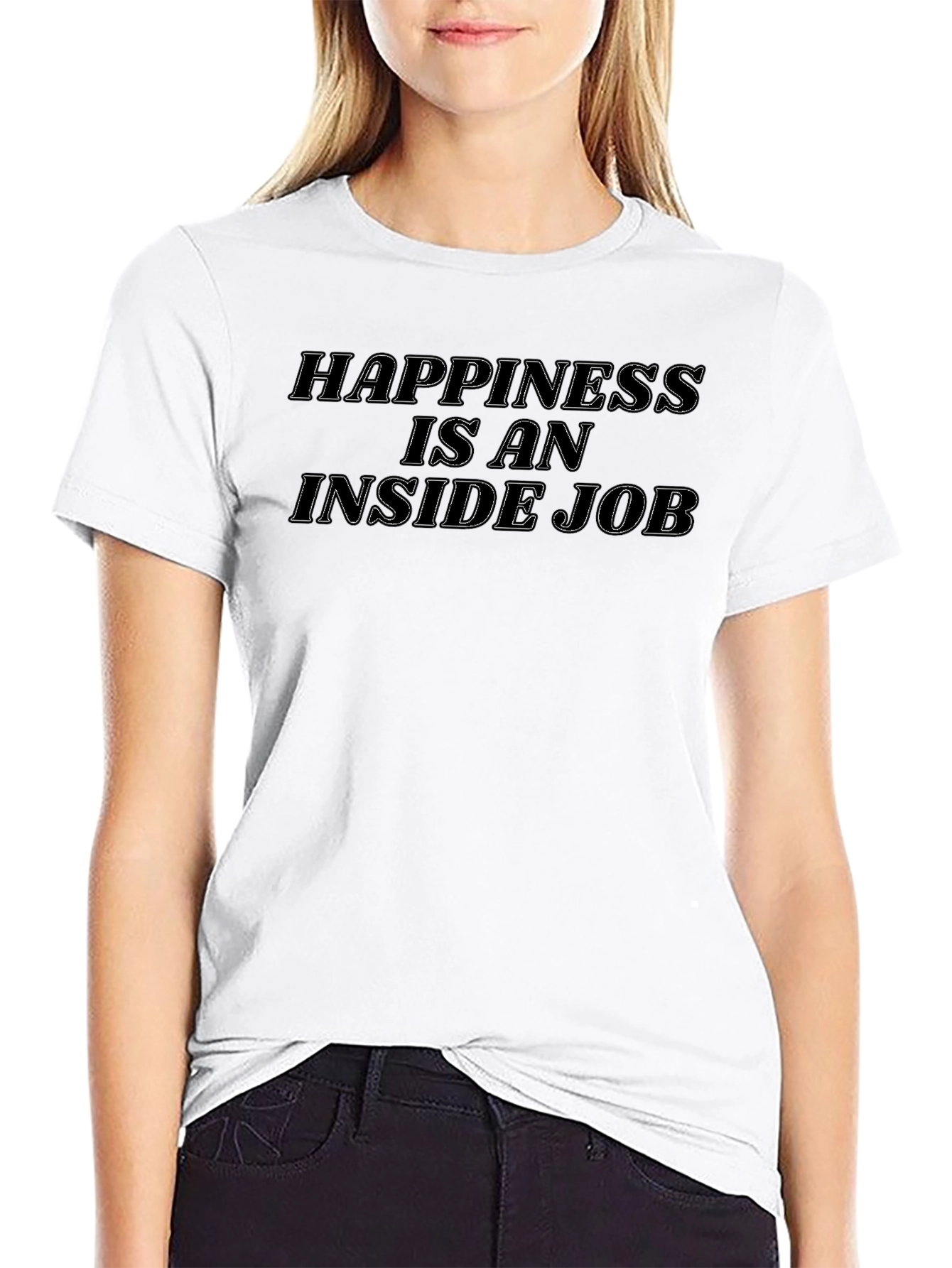 Happiness Inside Job Graphic Tee