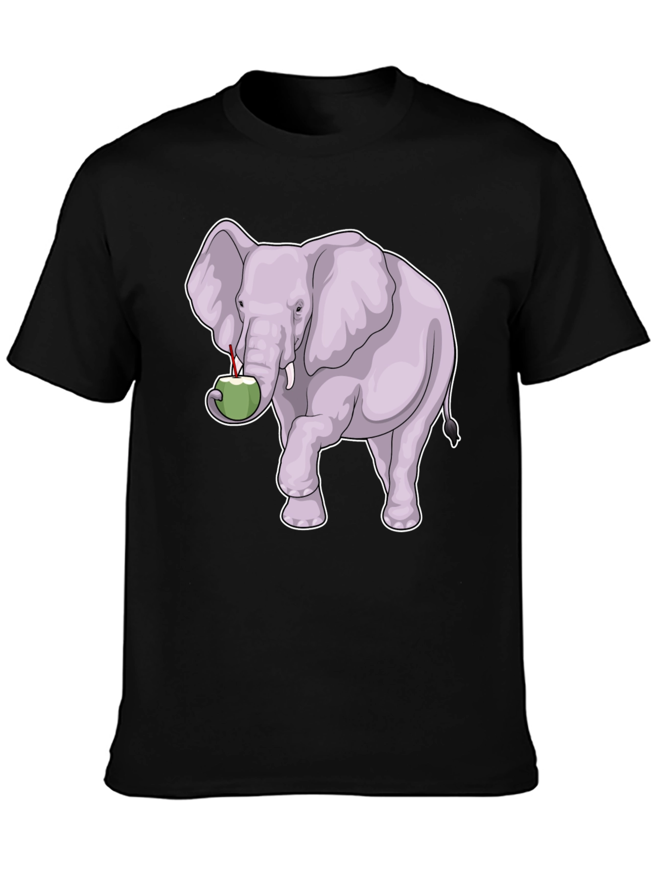 Elephant & Coconut T-Shirt - Unique Graphic Tee