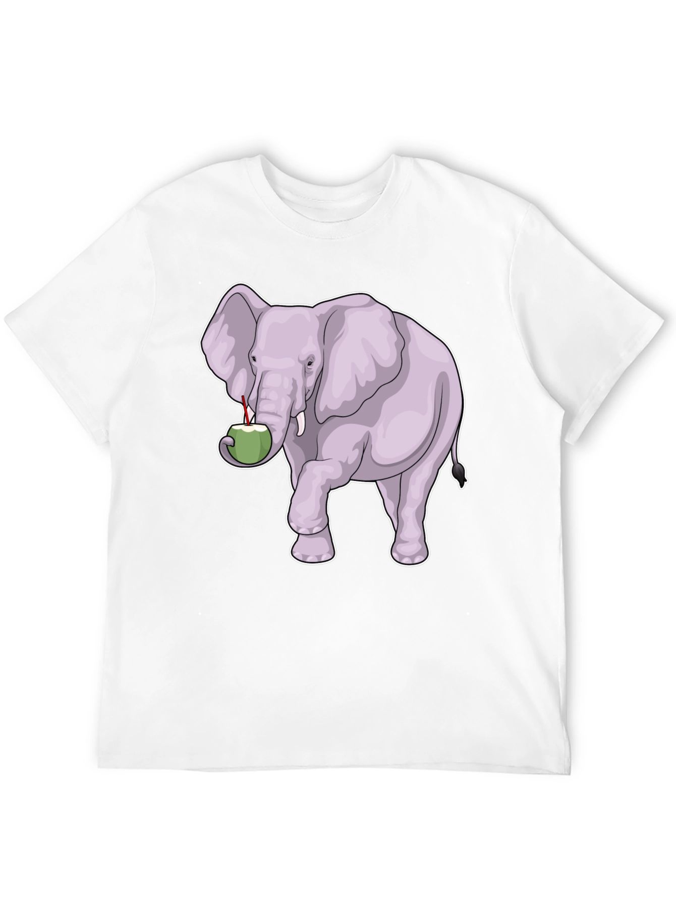 Elephant & Coconut T-Shirt - Unique Graphic Tee