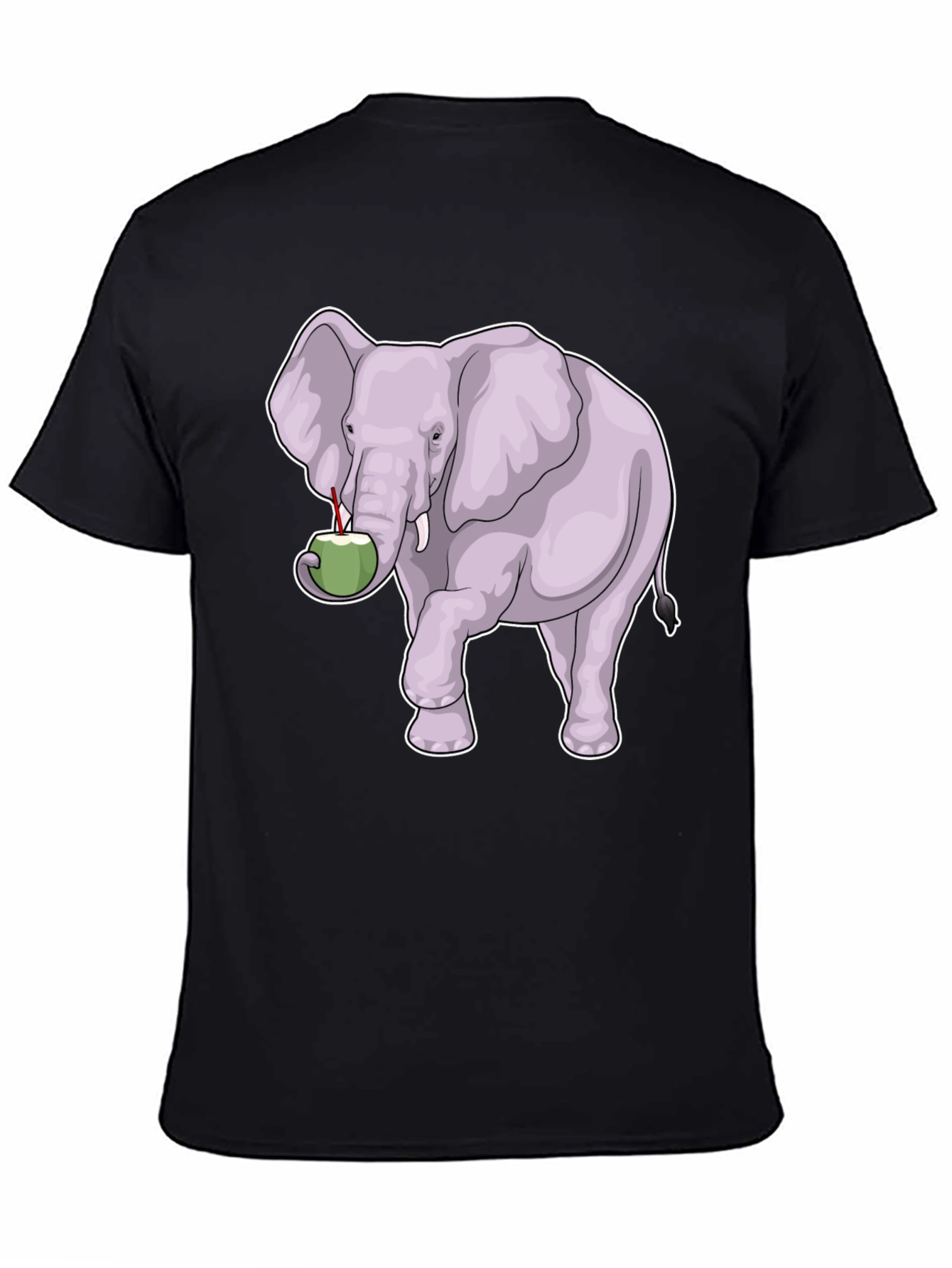 Elephant & Coconut T-Shirt - Unique Graphic Tee
